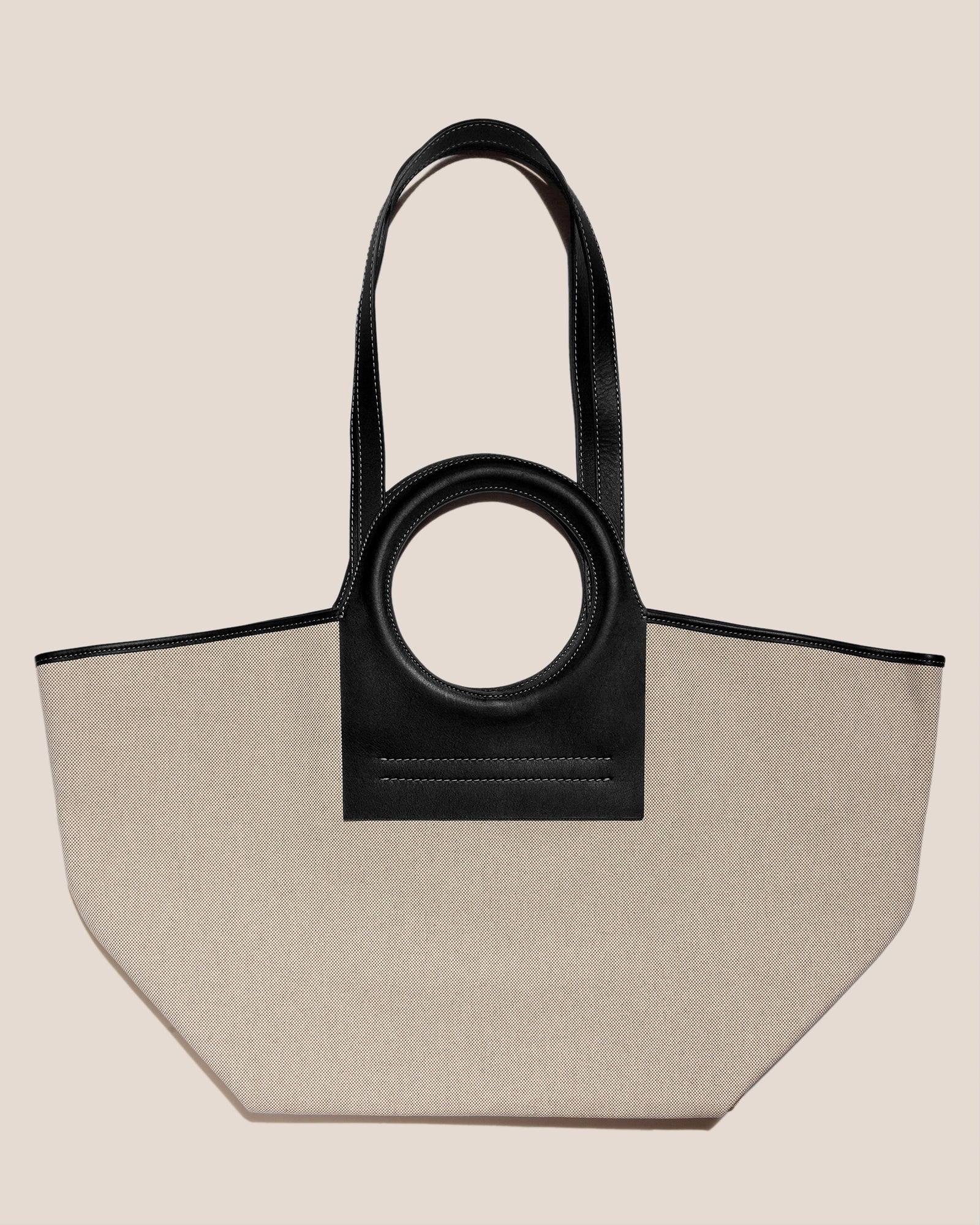Hereu Hot Sale CALA L - Leather-trimmed Canvas Tote Bag - Women|Men