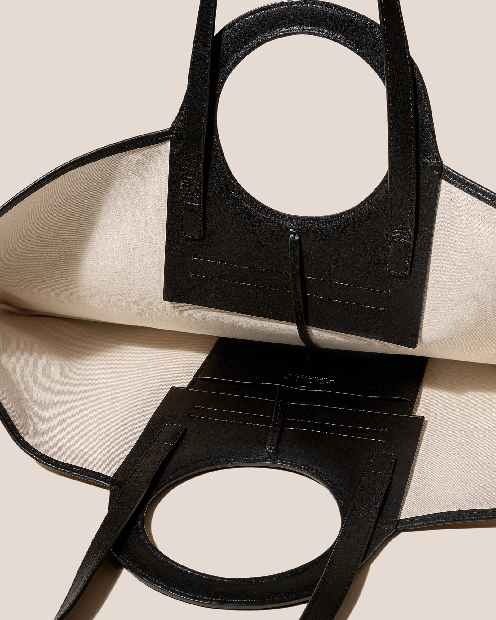 Hereu Hot Sale CALA L - Leather-trimmed Canvas Tote Bag - Women|Men