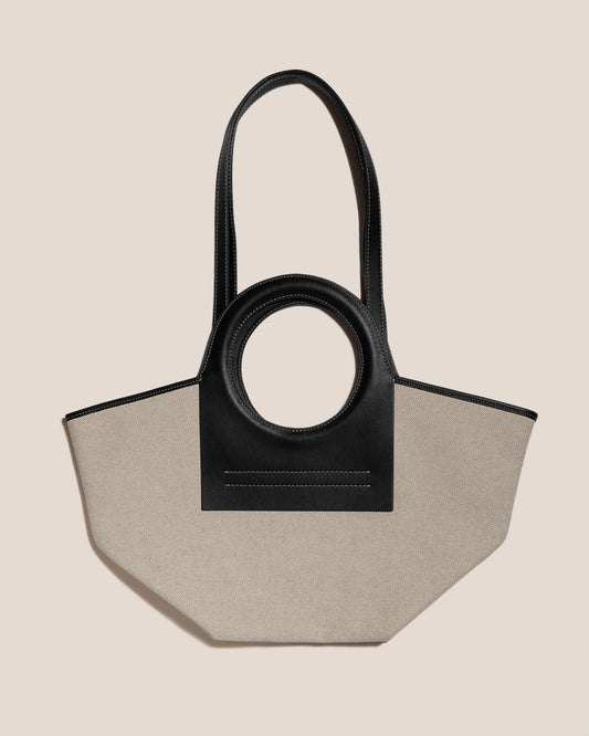 Hereu On sale CALA S - Leather-trimmed Canvas Tote Bag - Women|Men