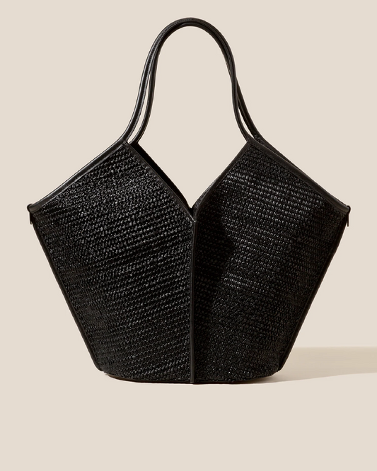 Hereu Online CALELLA RAFFIA - Leather-trimmed Tote Bag - Women|Men