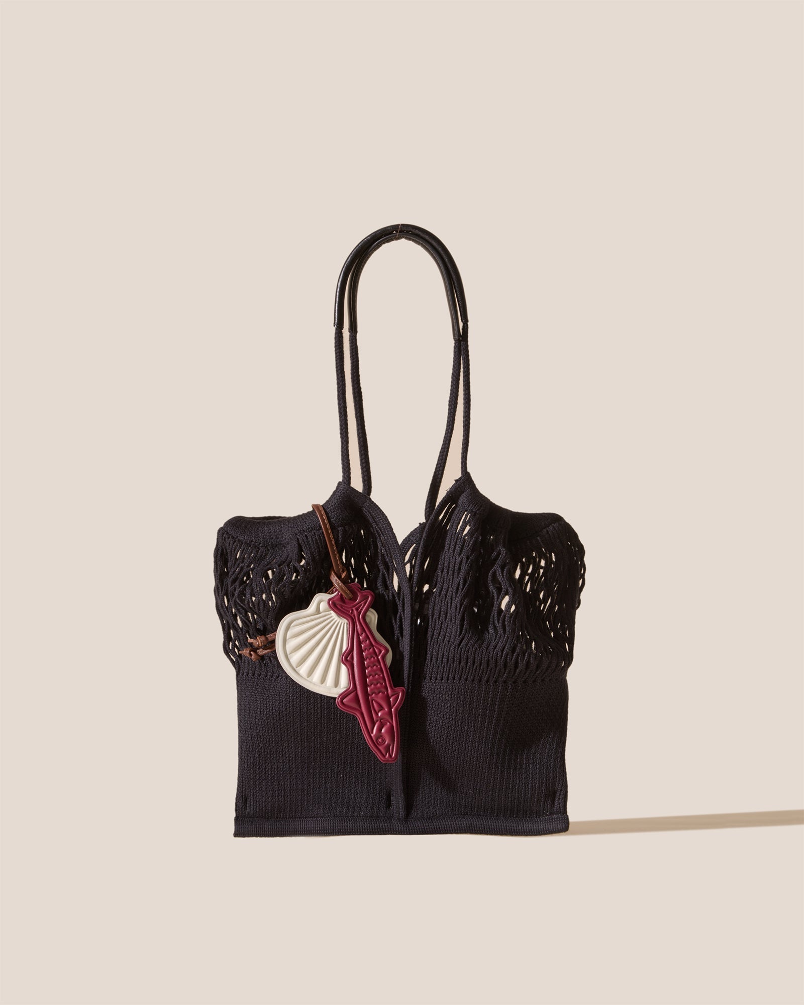 Hereu Sale CALELLA FILT S CHARM - Knitted Cotton Net Bag - Women