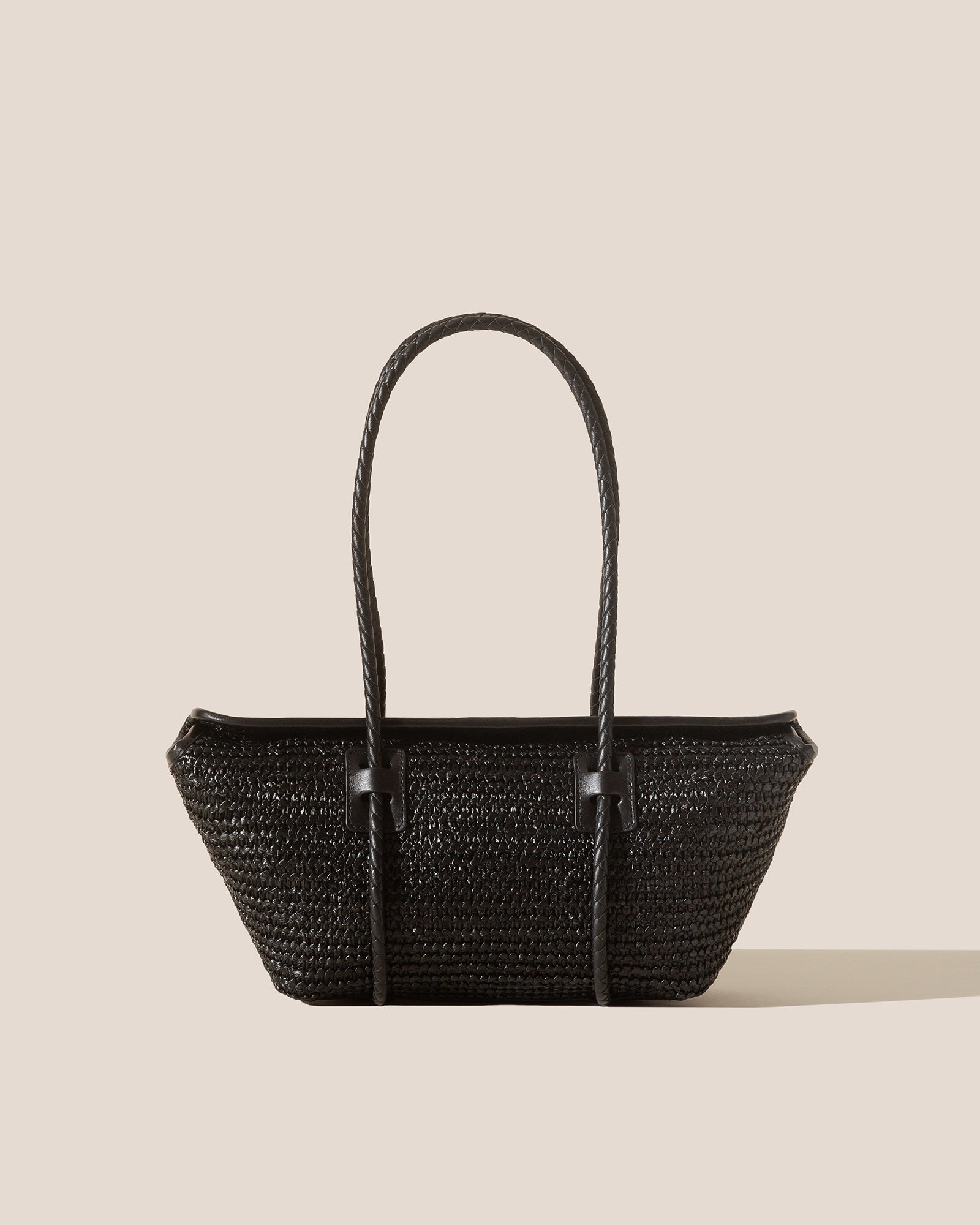 Hereu Outlet FORNA RAFFIA - Leather Framed Shoulder Bag - Women