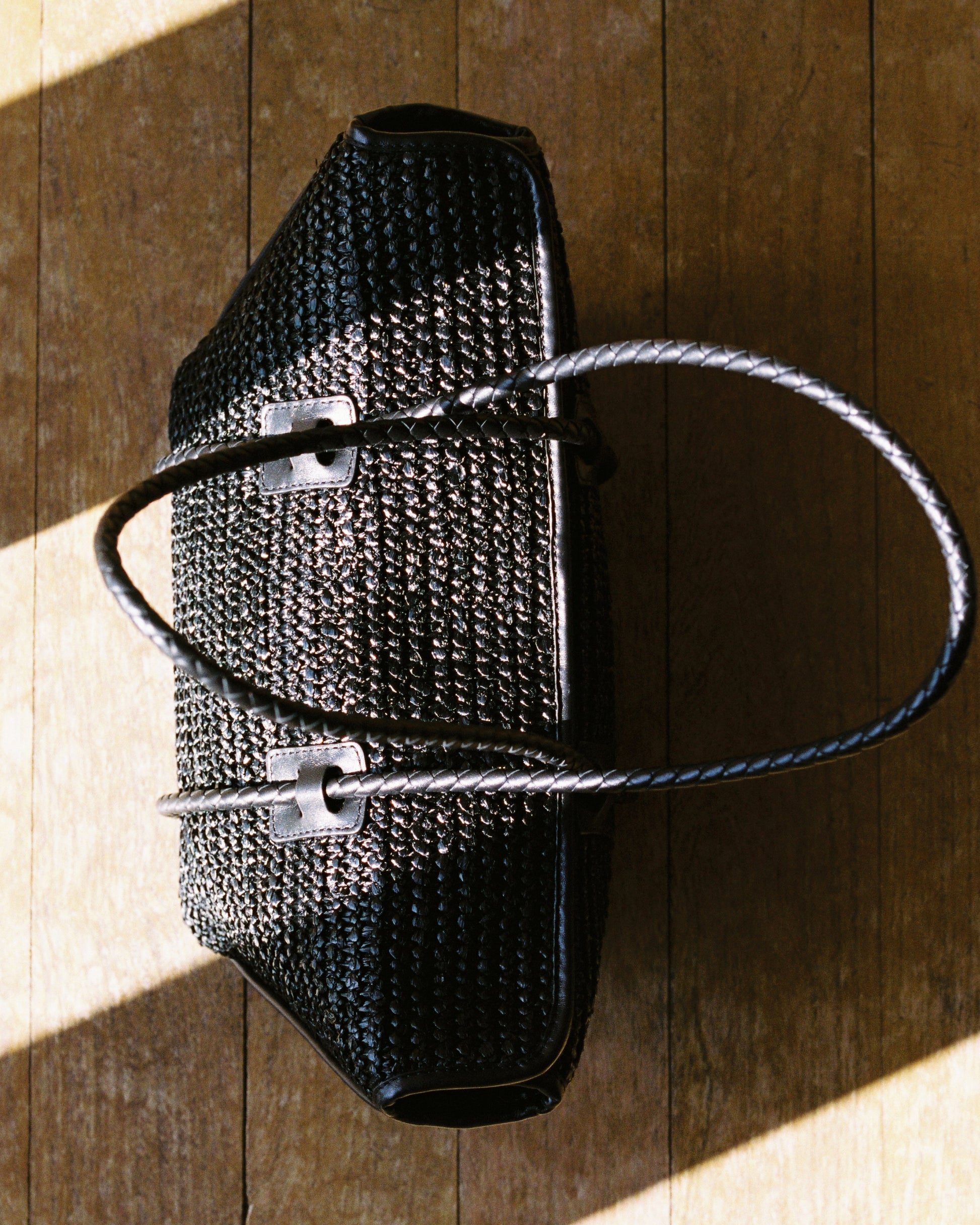 Hereu Outlet FORNA RAFFIA - Leather Framed Shoulder Bag - Women