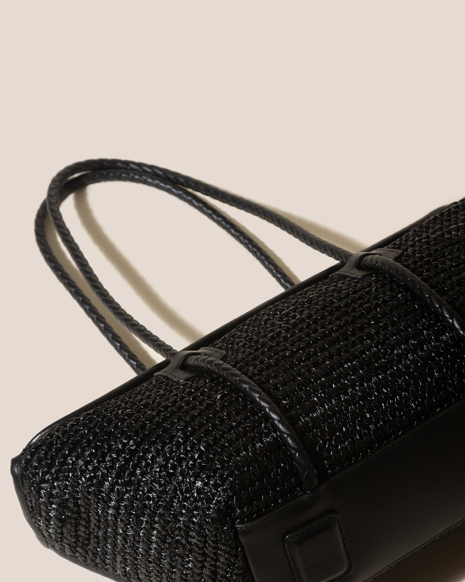 Hereu Outlet FORNA RAFFIA - Leather Framed Shoulder Bag - Women