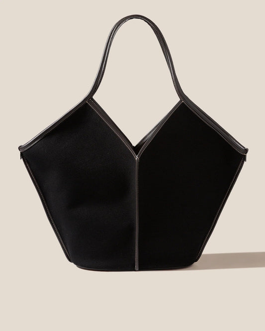Hereu CALELLA - Leather-trimmed Organic Cotton Tote Bag - Women|Men