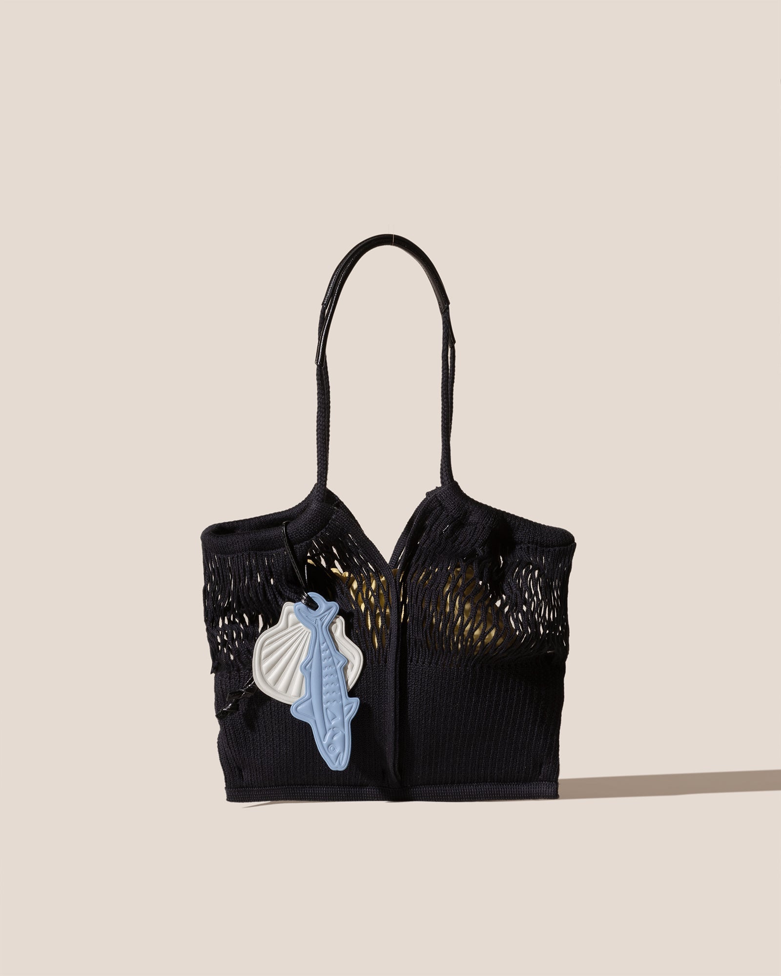 Hereu On sale CALELLA FILT S CHARM - Knitted Cotton Net Bag - Women