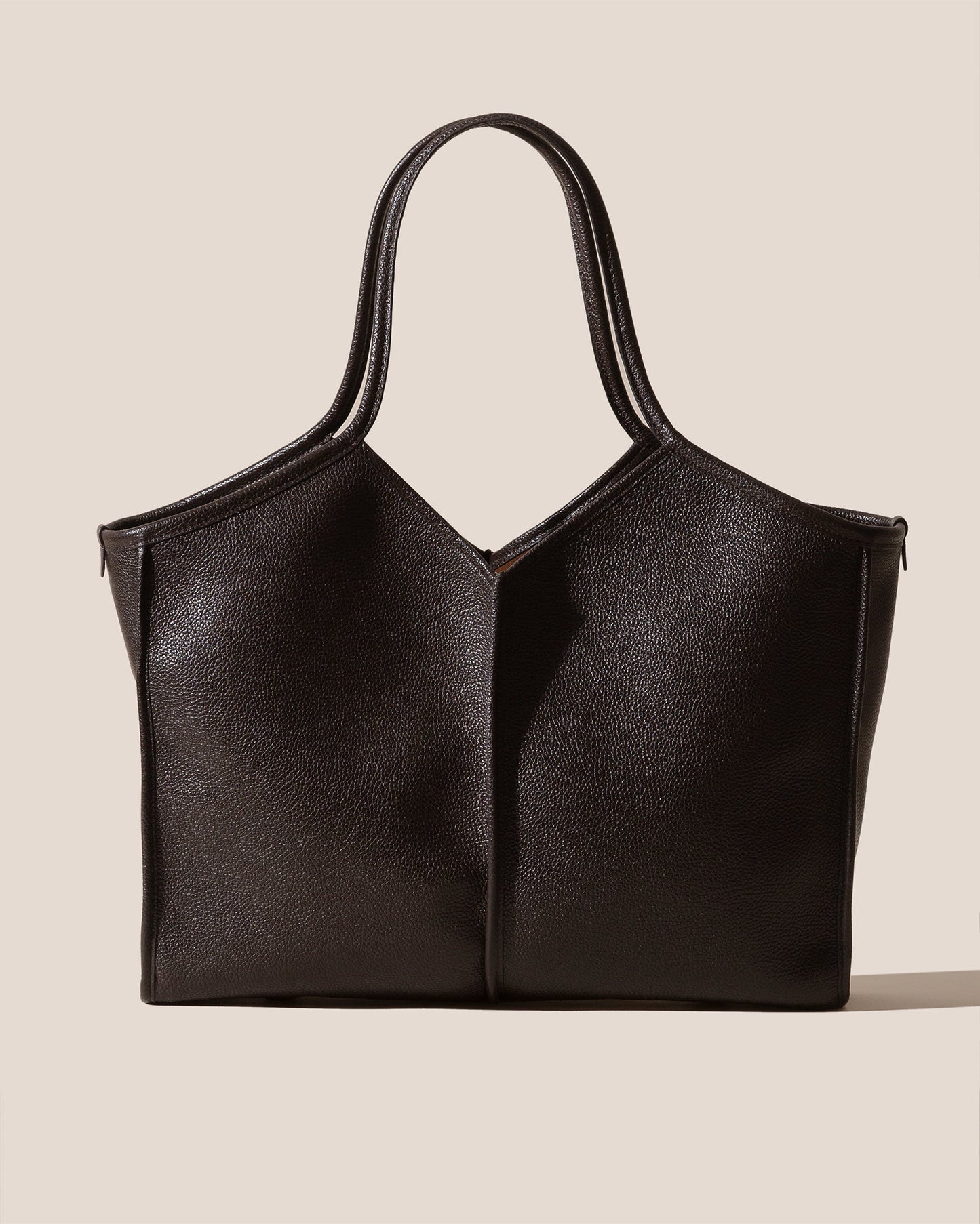 Hereu Sale CALELLA SQUARED MEDIUM GRAINY - Leather-trimmed Tote Bag - Women|Men