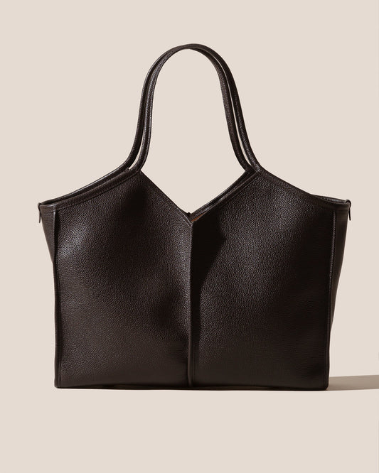 Hereu Sale CALELLA SQUARED MEDIUM GRAINY - Leather-trimmed Tote Bag - Women|Men