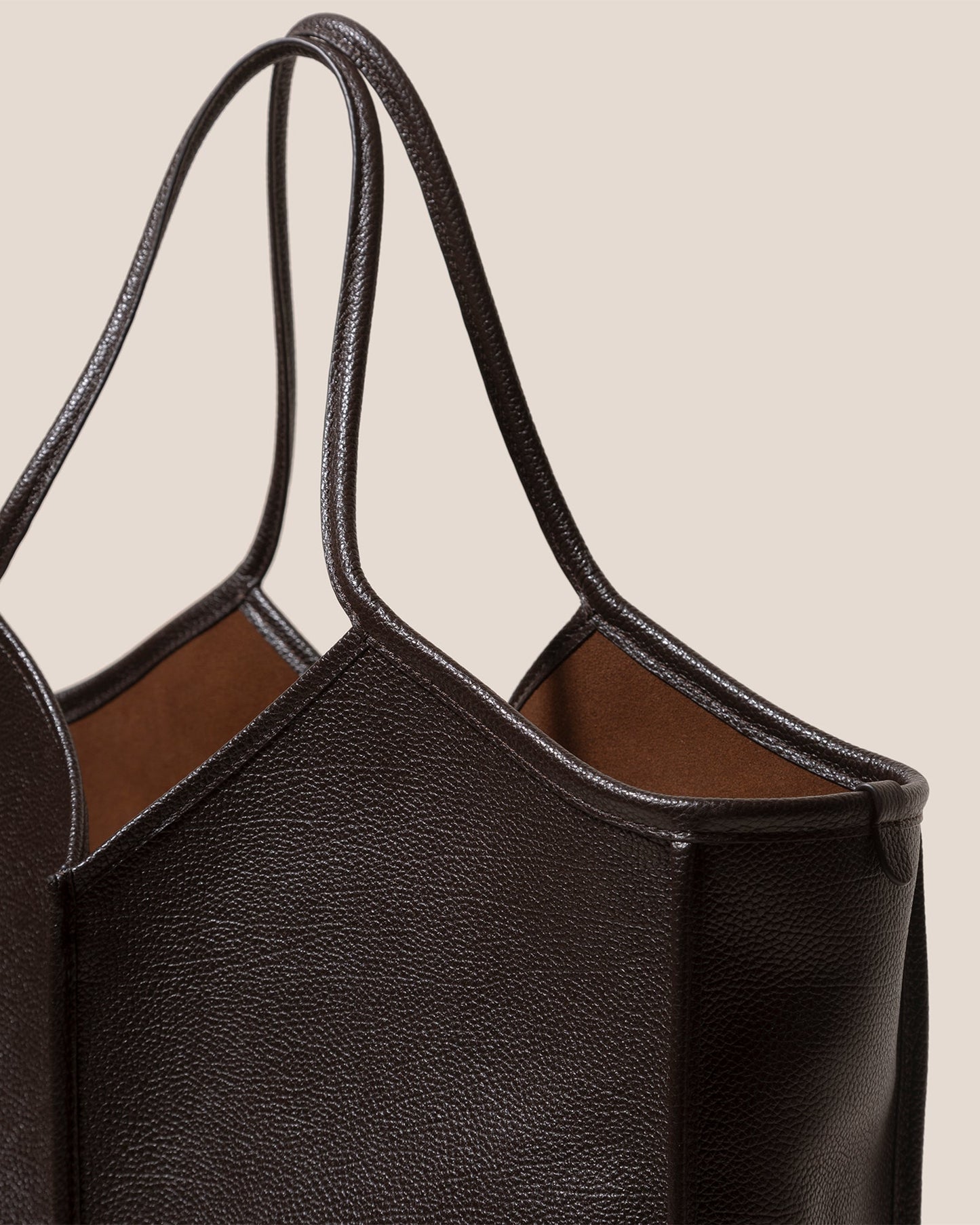 Hereu Sale CALELLA SQUARED MEDIUM GRAINY - Leather-trimmed Tote Bag - Women|Men