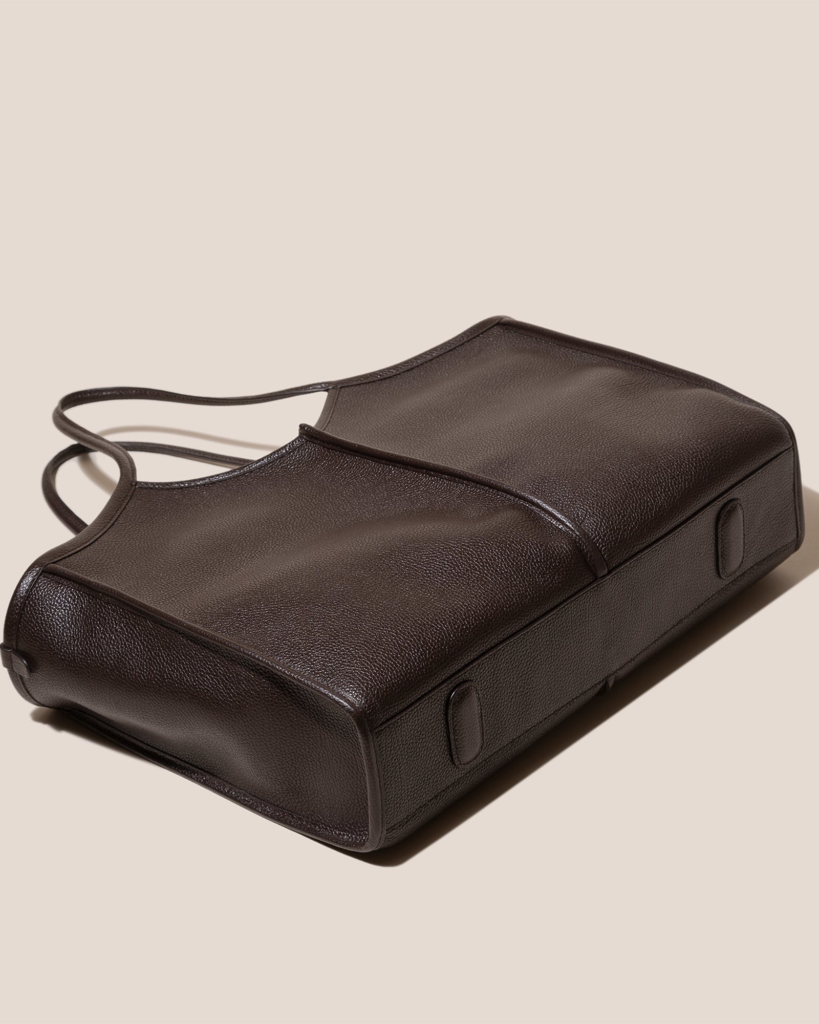 Hereu Sale CALELLA SQUARED MEDIUM GRAINY - Leather-trimmed Tote Bag - Women|Men