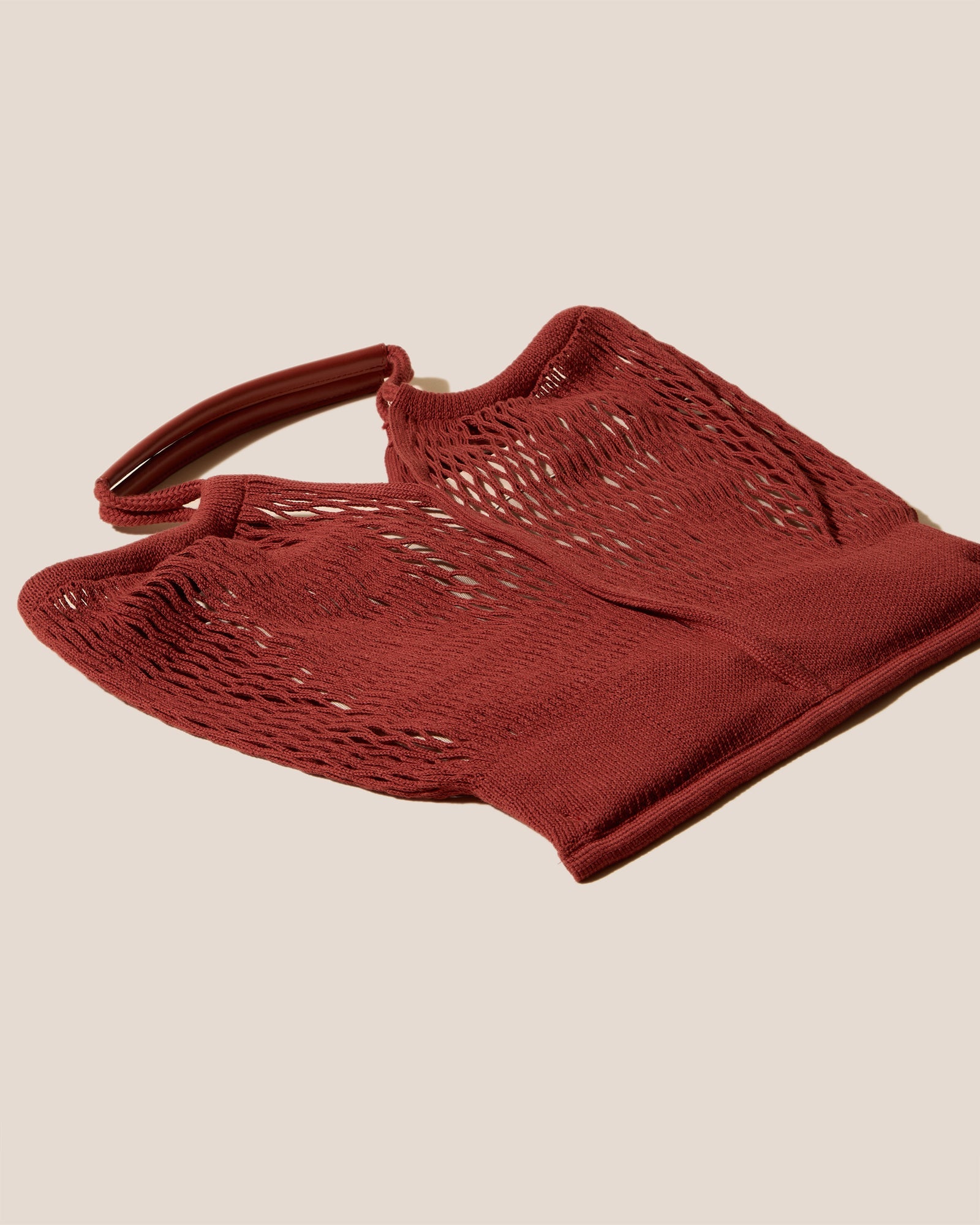Hereu On sale CALELLA FILT - Knitted Cotton Net Bag - Women