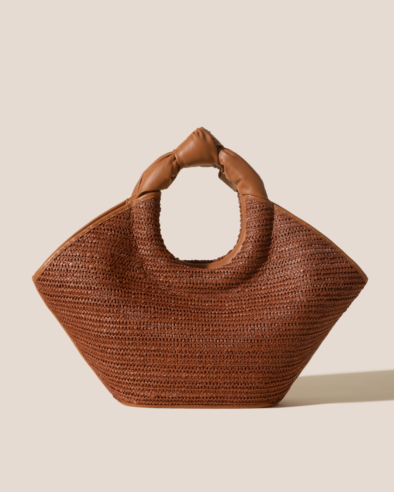 Hereu Online CASTELL RAFFIA - Knotted-handle Tote Bag - Women