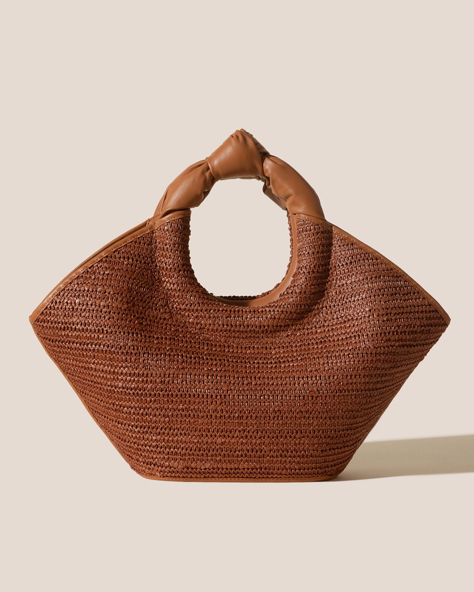 Hereu Online CASTELL RAFFIA - Knotted-handle Tote Bag - Women