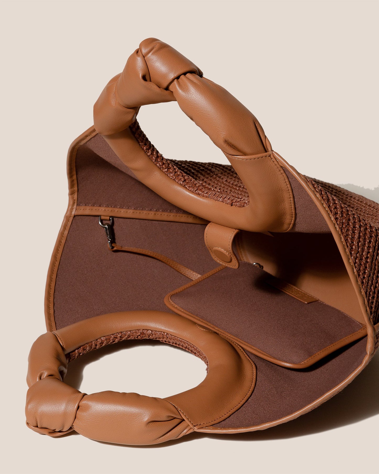 Hereu Online CASTELL RAFFIA - Knotted-handle Tote Bag - Women