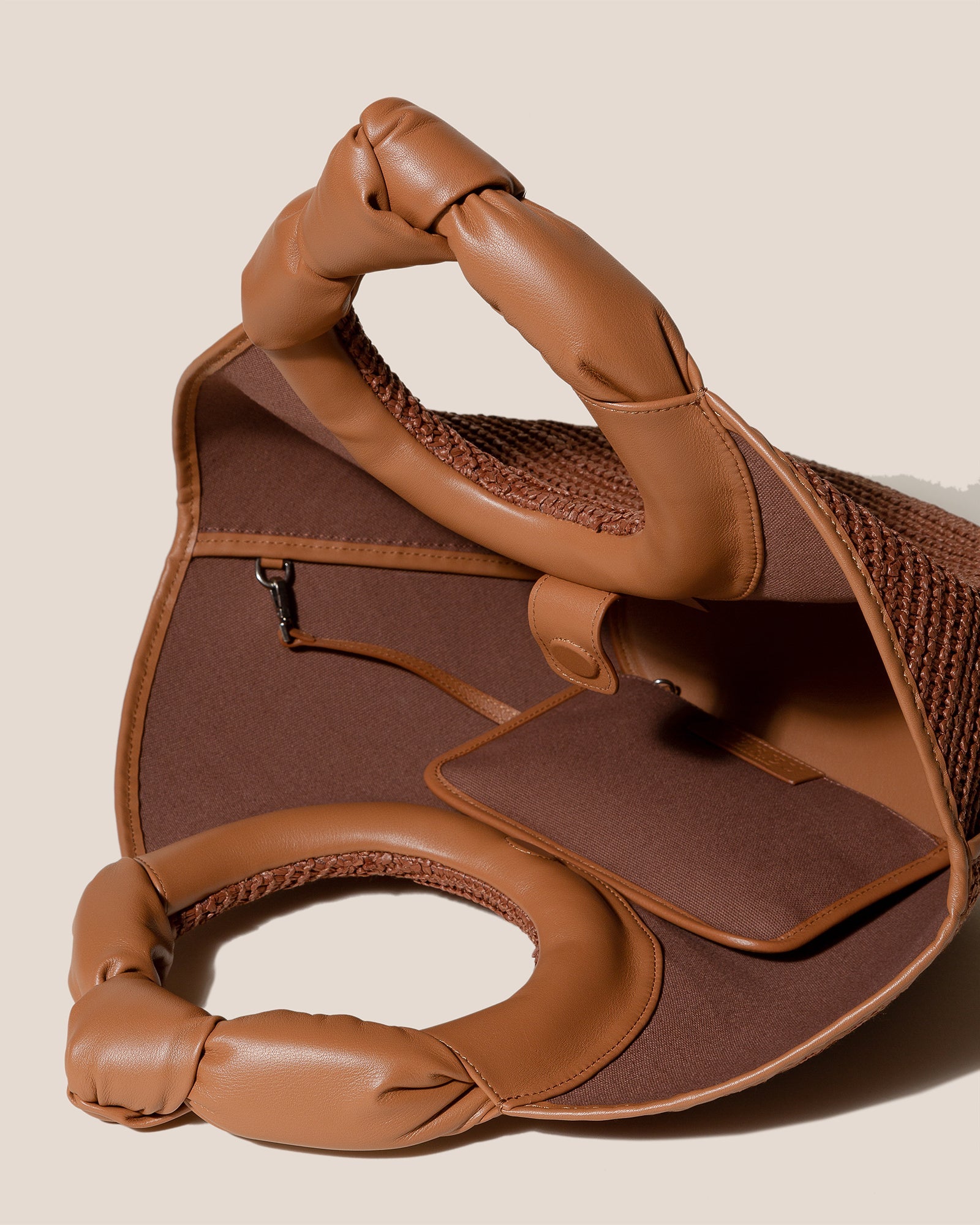 Hereu Online CASTELL RAFFIA - Knotted-handle Tote Bag - Women