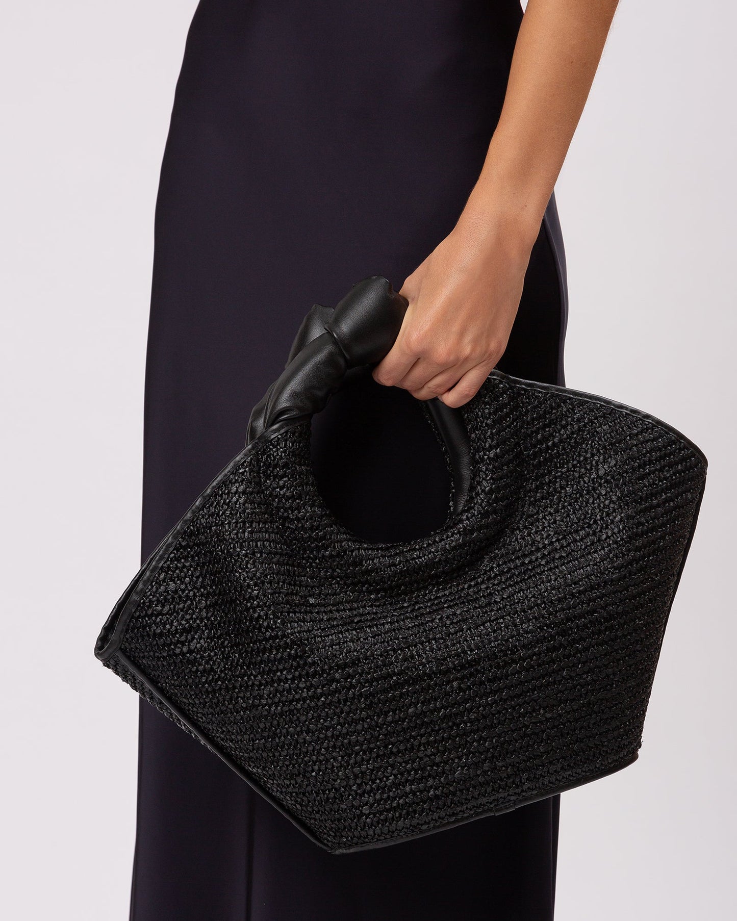 Hereu Online CASTELL RAFFIA - Knotted-handle Tote Bag - Women
