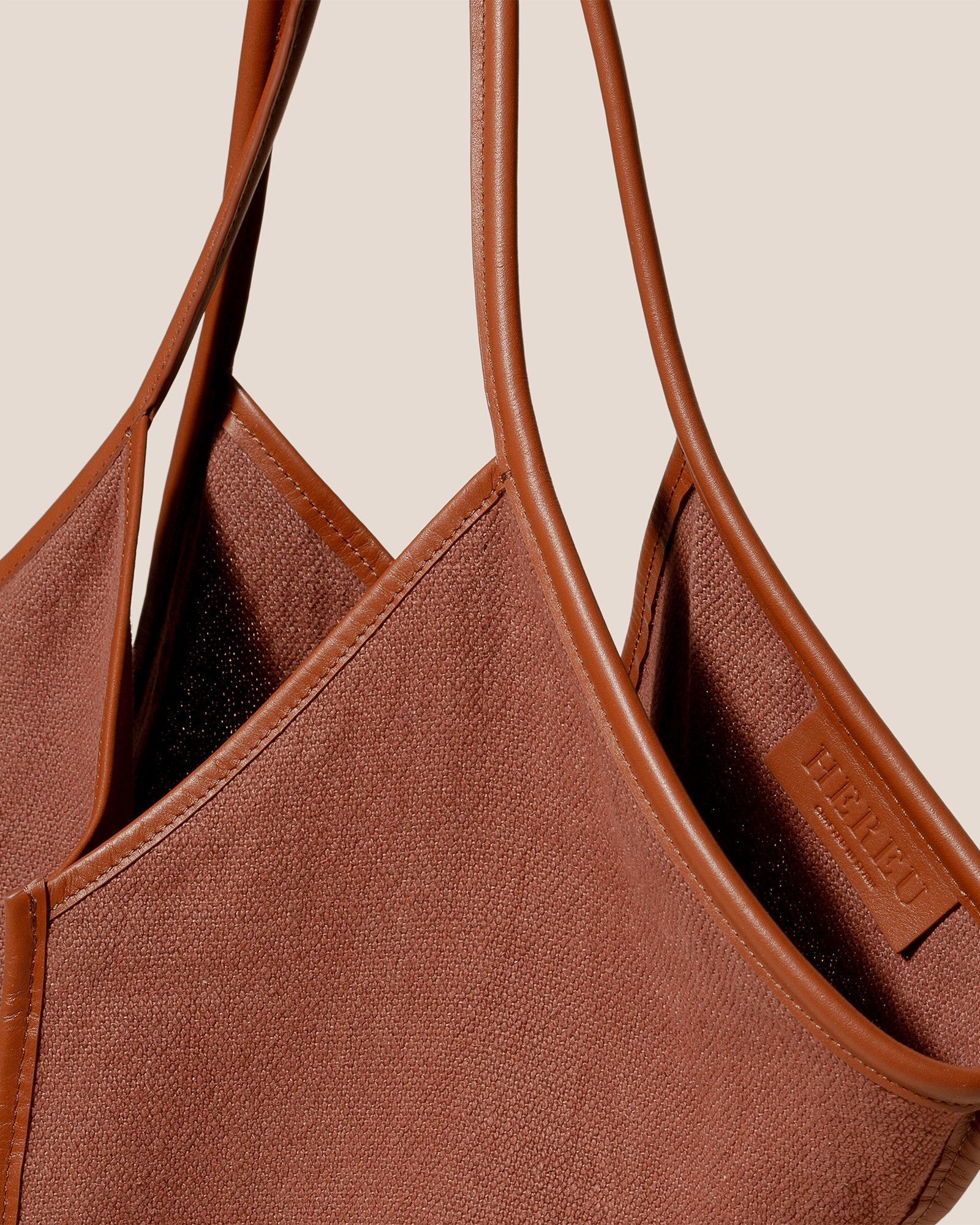 Hereu Sale CALELLA SOFT LINEN - Leather-trimmed Tote Bag - Women|Men