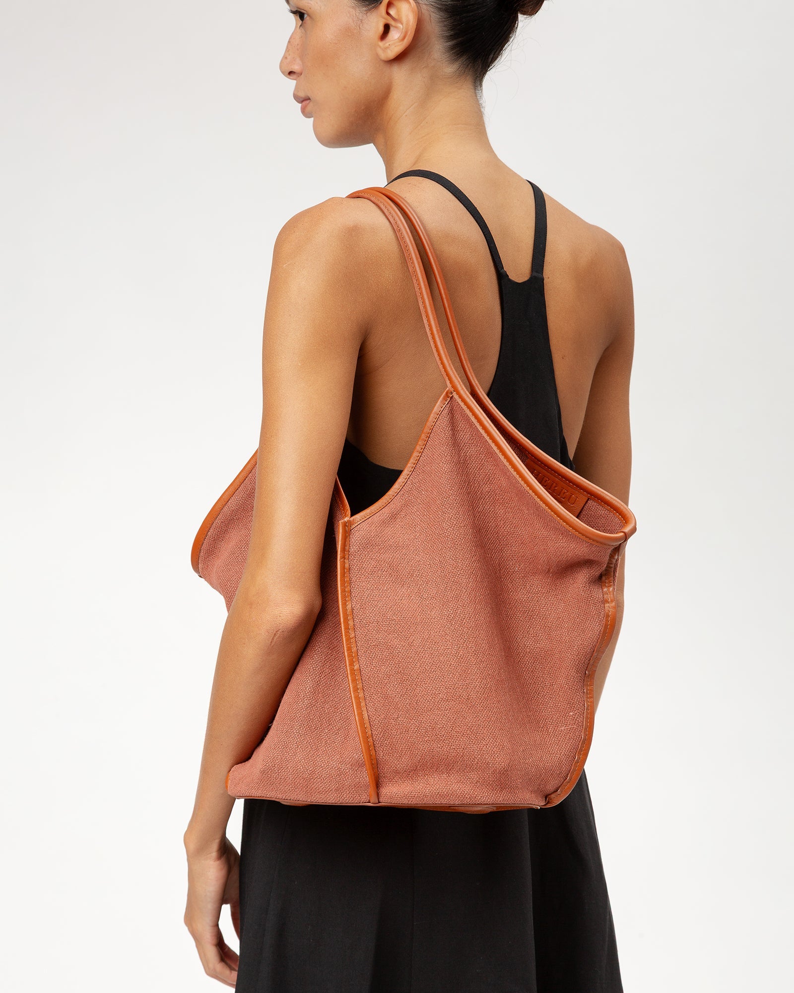 Hereu Sale CALELLA SOFT LINEN - Leather-trimmed Tote Bag - Women|Men