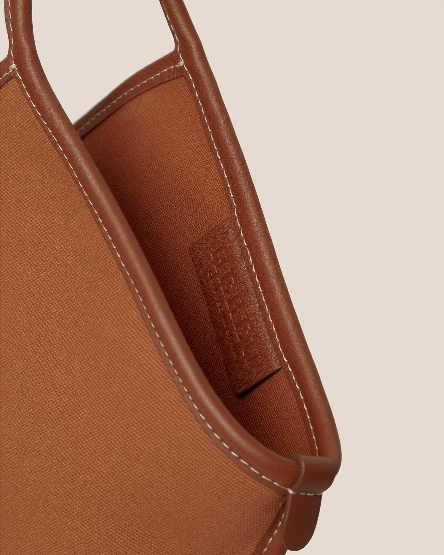 Hereu CALELLA - Leather-trimmed Organic Cotton Tote Bag - Women|Men