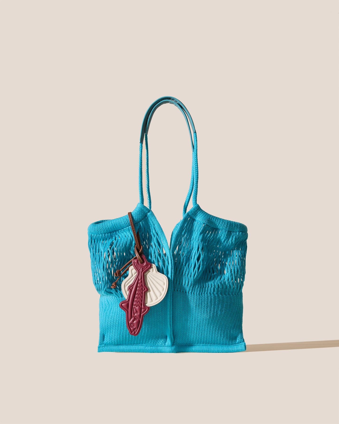 Hereu Online CALELLA FILT S CHARM - Knitted Cotton Net Bag - Women