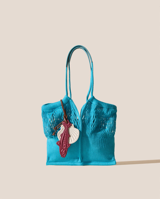 Hereu Online CALELLA FILT S CHARM - Knitted Cotton Net Bag - Women