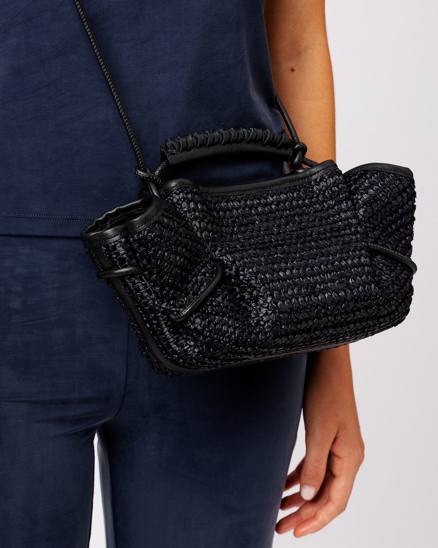 Hereu Sale ARTA MINI RAFFIA - Pleated Crossbody Bag - Women