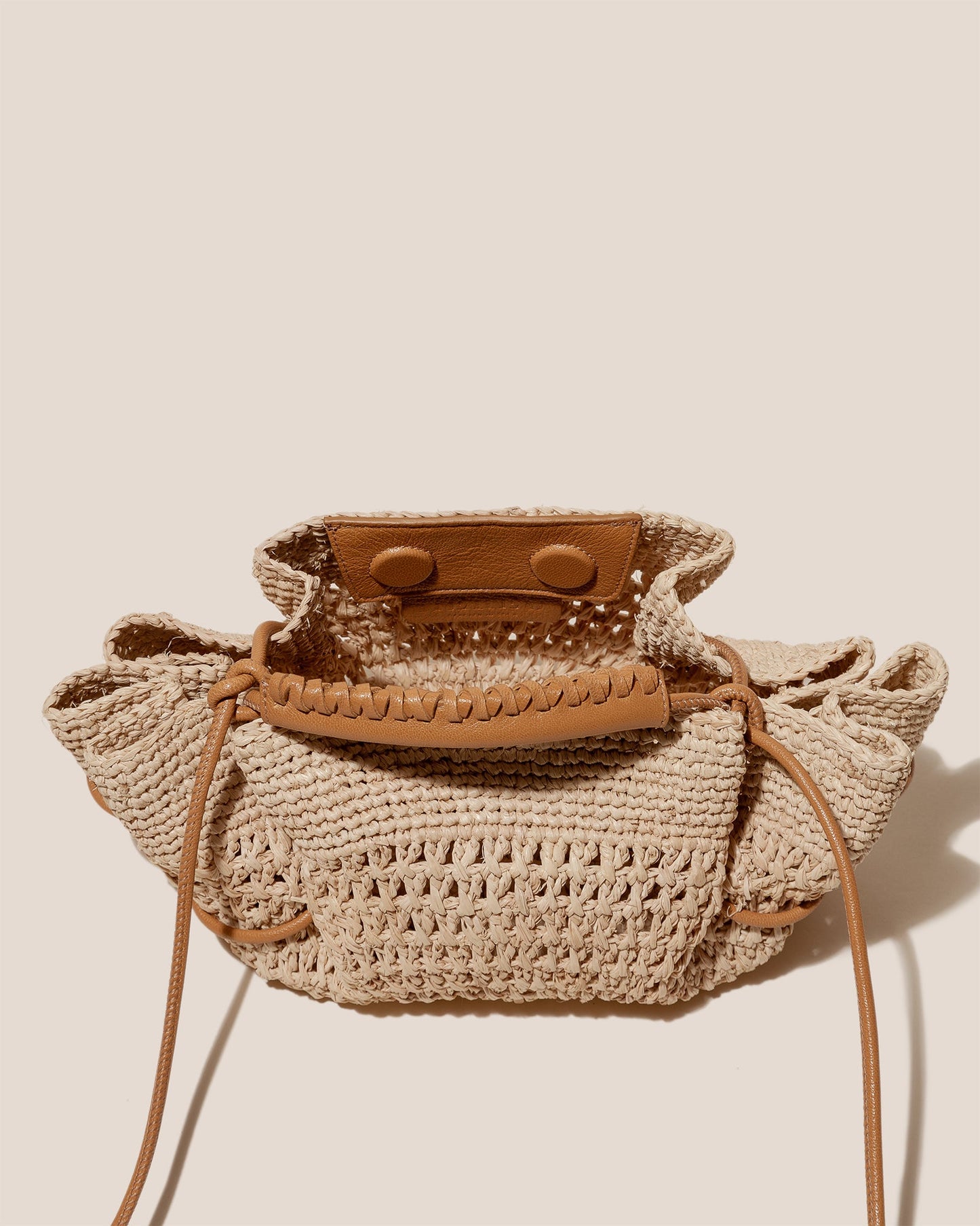 Hereu For sale ARTA MINI CROCHET RAFFIA - Pleated Crossbody Bag - Women