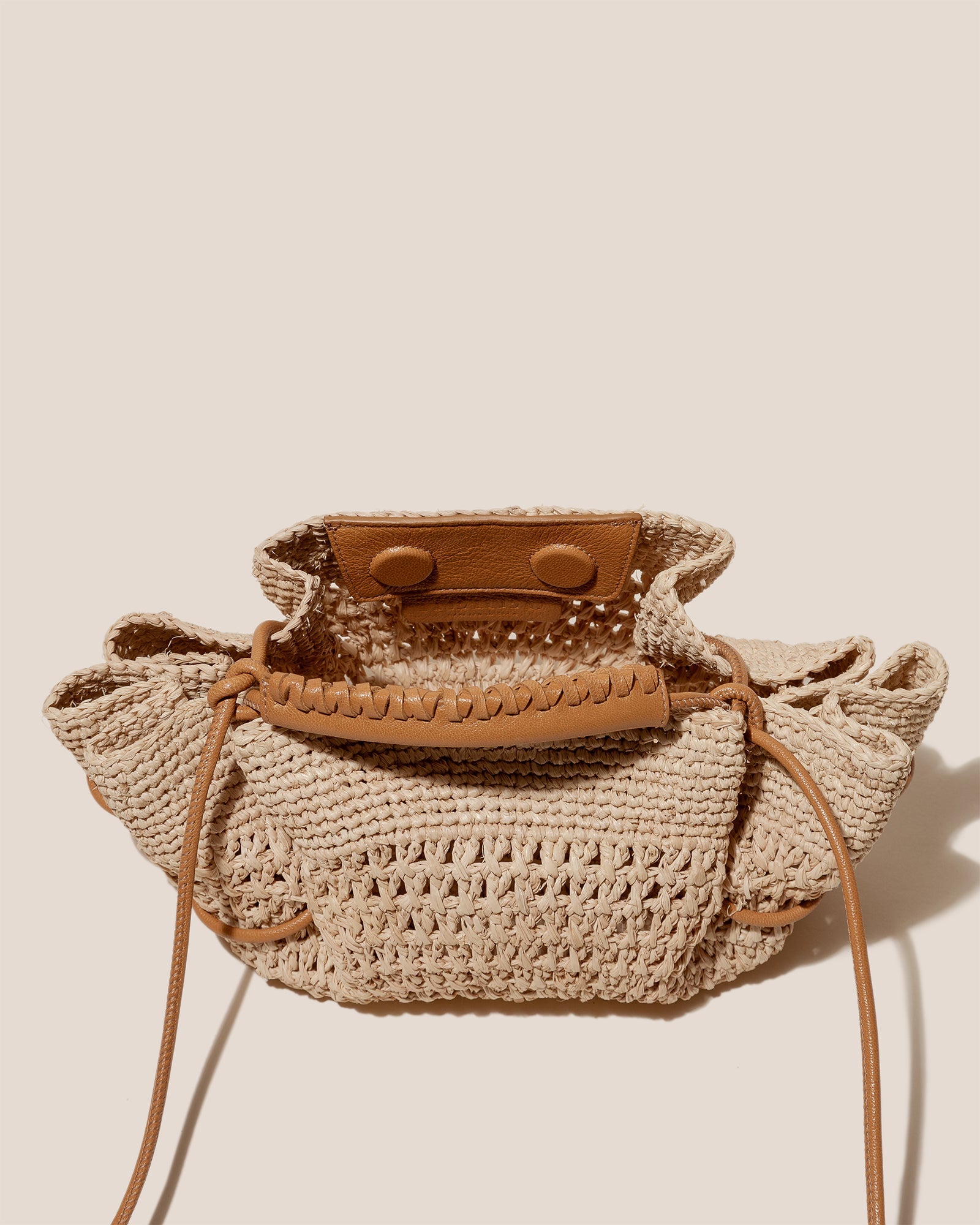 Hereu For sale ARTA MINI CROCHET RAFFIA - Pleated Crossbody Bag - Women