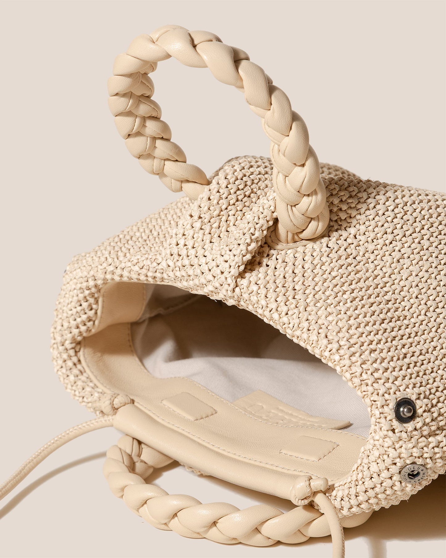 Hereu Outlet BOMBON M SOFT RAFFIA - Medium Plaited-handle Raffia Handbag - Women