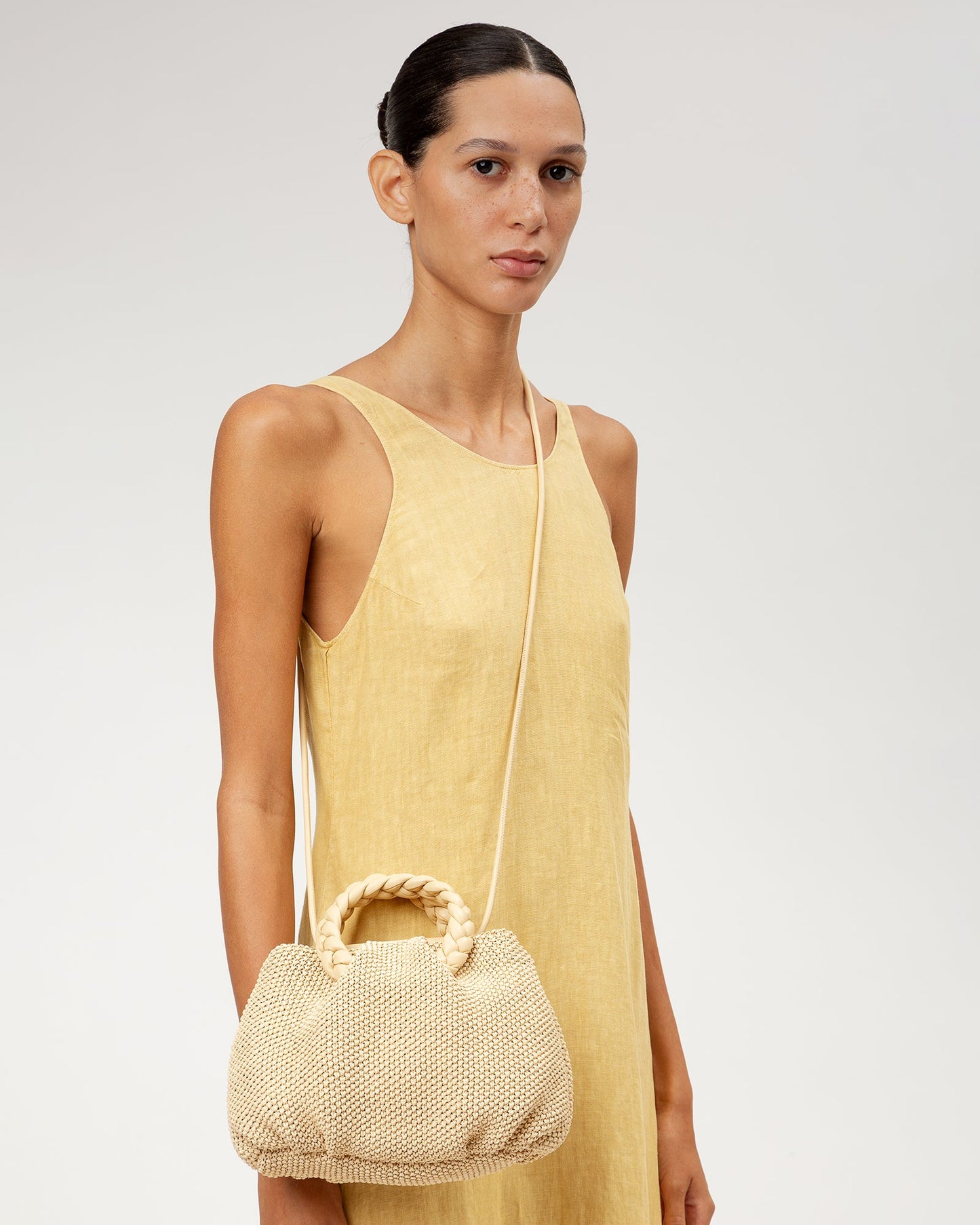 Hereu Outlet BOMBON M SOFT RAFFIA - Medium Plaited-handle Raffia Handbag - Women