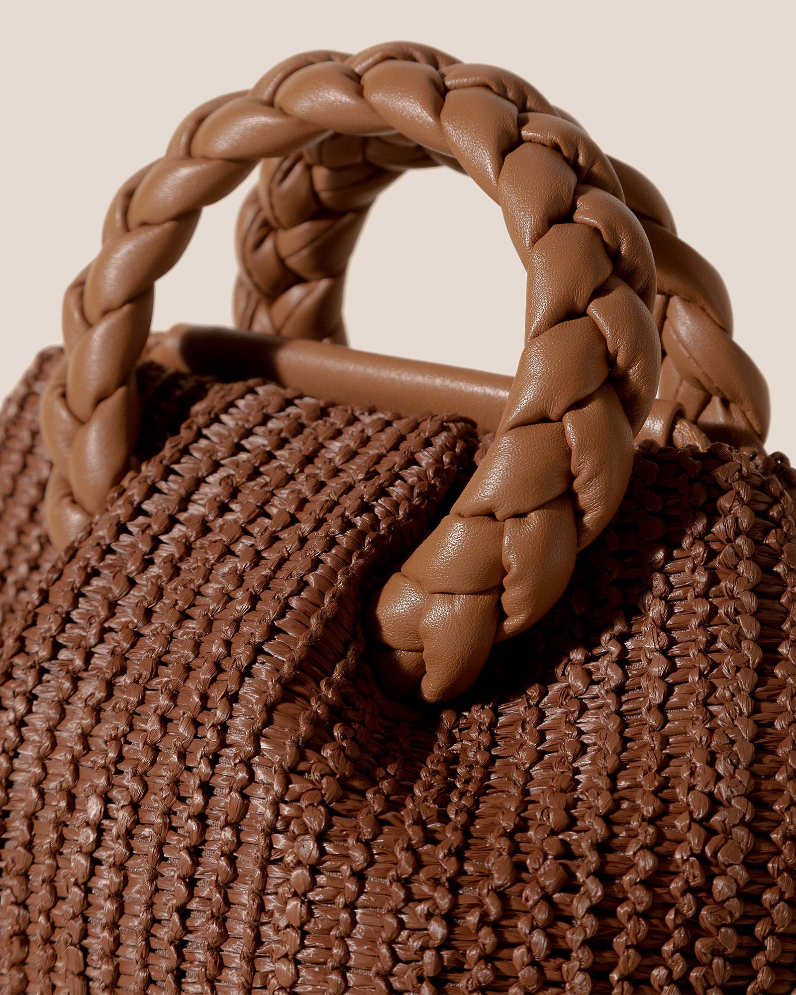 Hereu BOMBON M RAFFIA - Medium Plaited-handle Raffia Handbag - Women