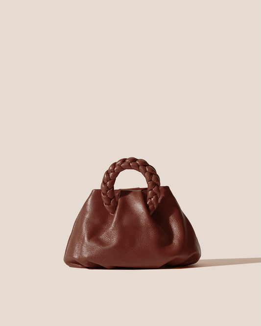 Hereu For sale BOMBON SUPPLE SHINY - Plaited-handle Leather Handbag - Women