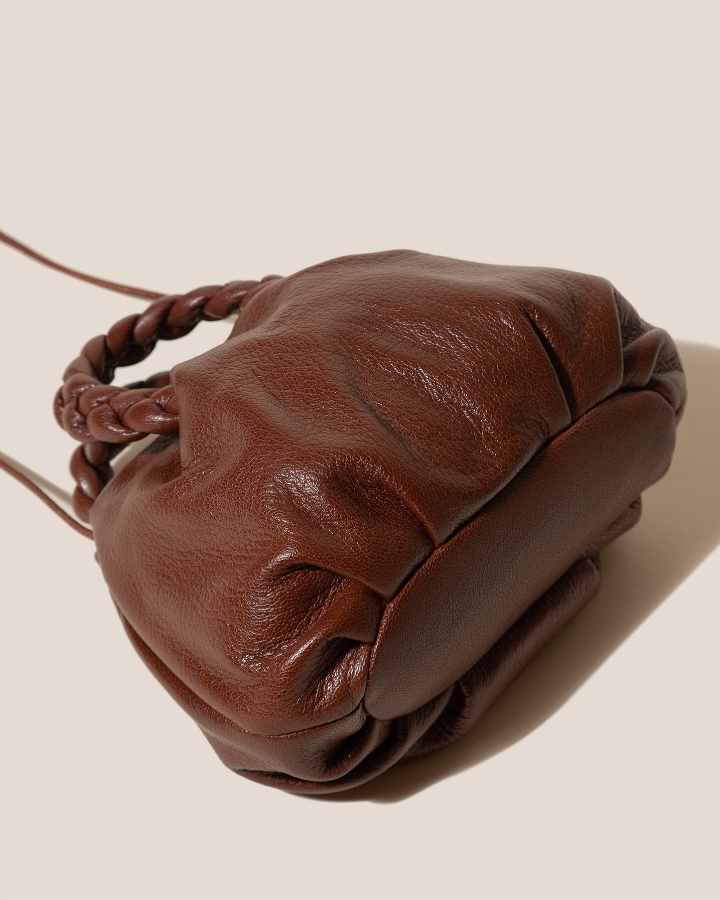 Hereu For sale BOMBON SUPPLE SHINY - Plaited-handle Leather Handbag - Women
