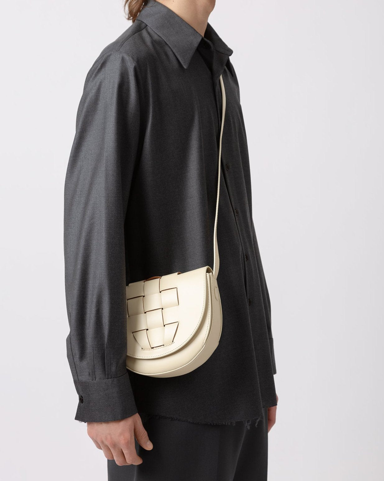 Hereu Outlet SINIA - Satchel Interwoven Front Detail Bag - Women|Men
