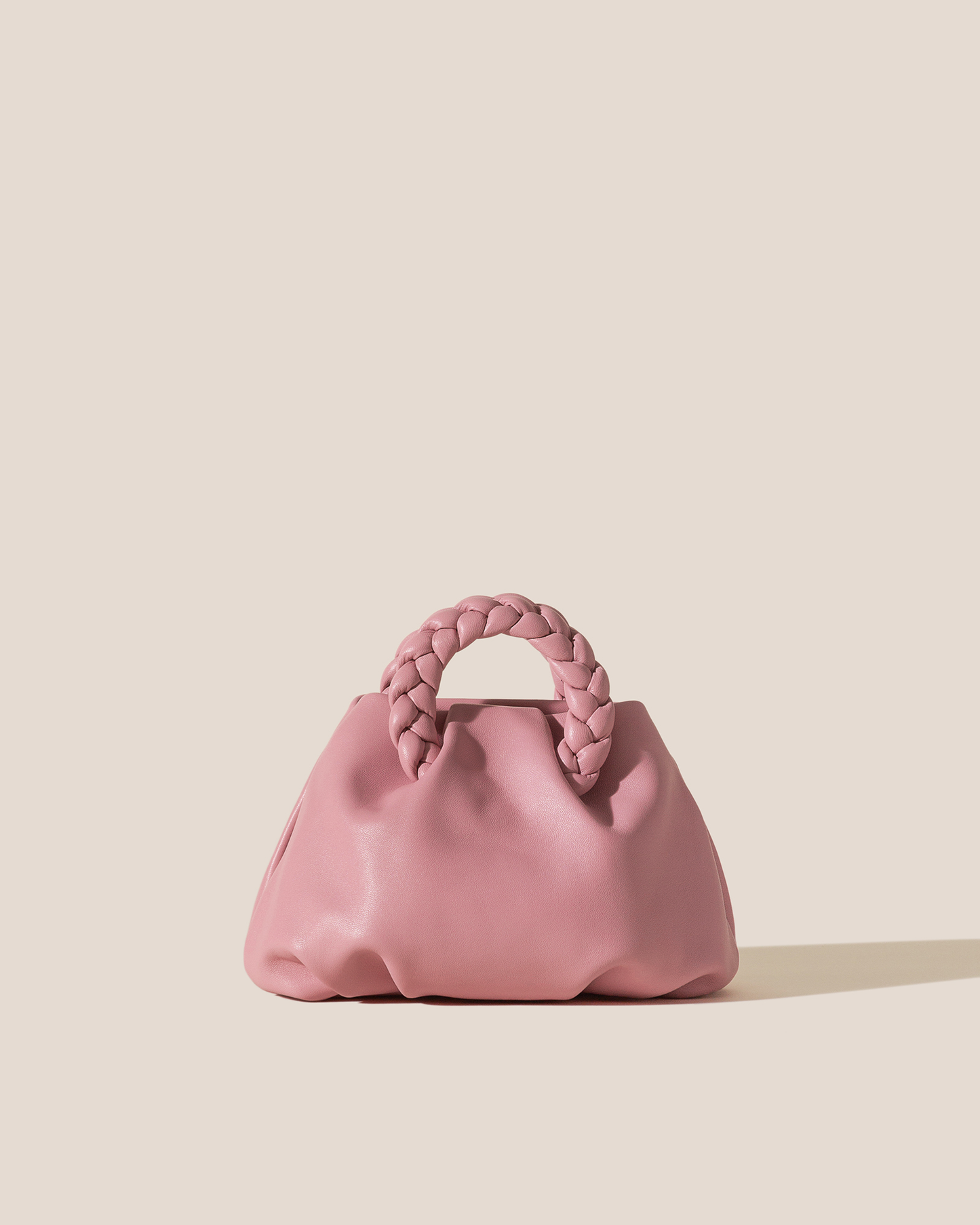 Hereu Hot Sale BOMBON - Plaited-handle Leather Handbag - Women