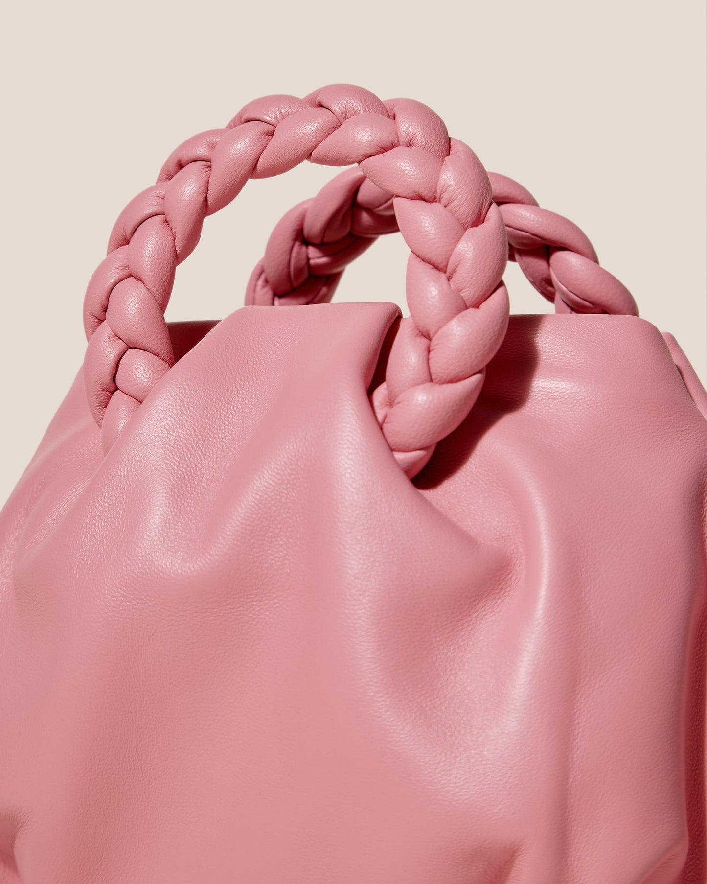 Hereu Hot Sale BOMBON - Plaited-handle Leather Handbag - Women