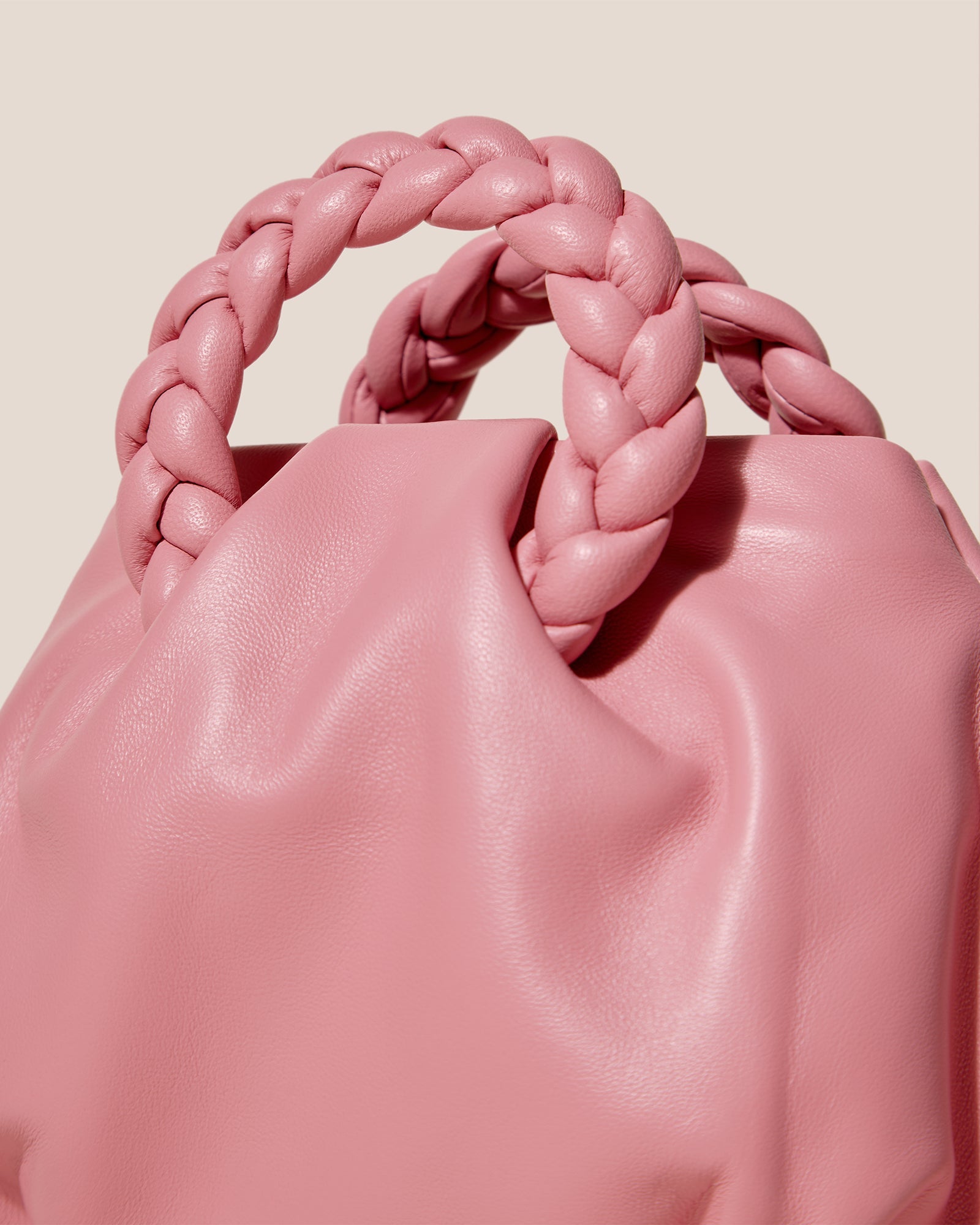 Hereu Hot Sale BOMBON - Plaited-handle Leather Handbag - Women