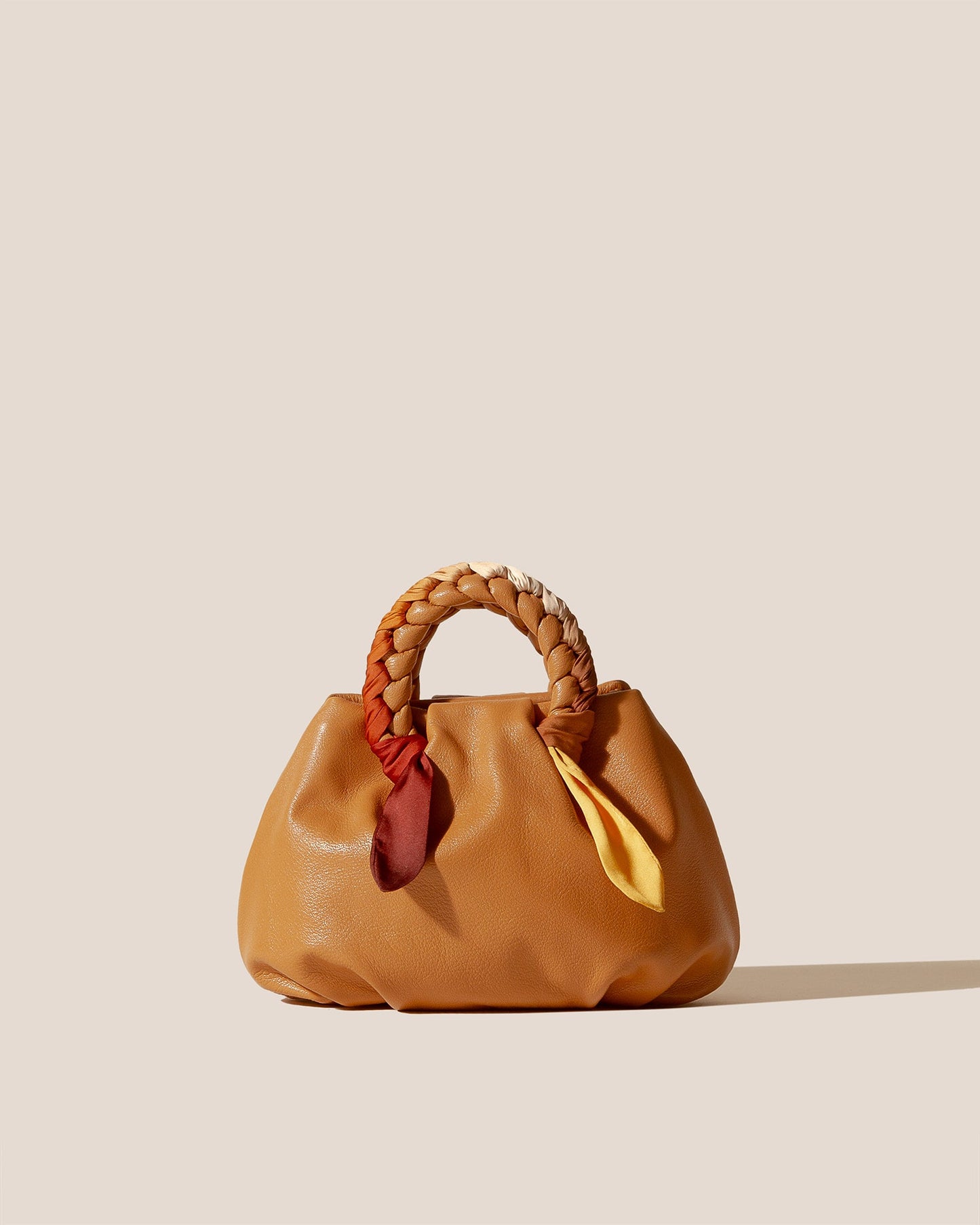 Hereu Online BOMBON FOULARD - Plaited-handle Leather Handbag - Women