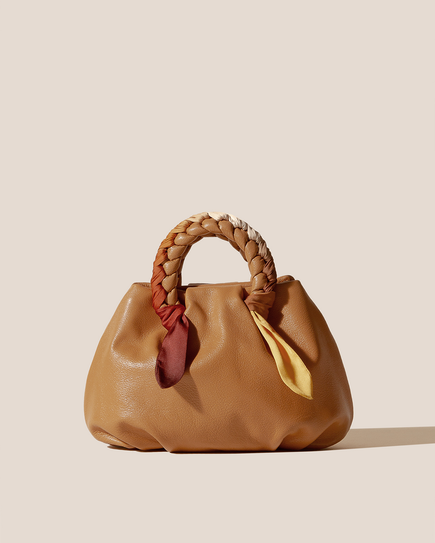 Hereu For sale BOMBON M FOULARD - Medium Plaited-handle Leather Handbag - Women