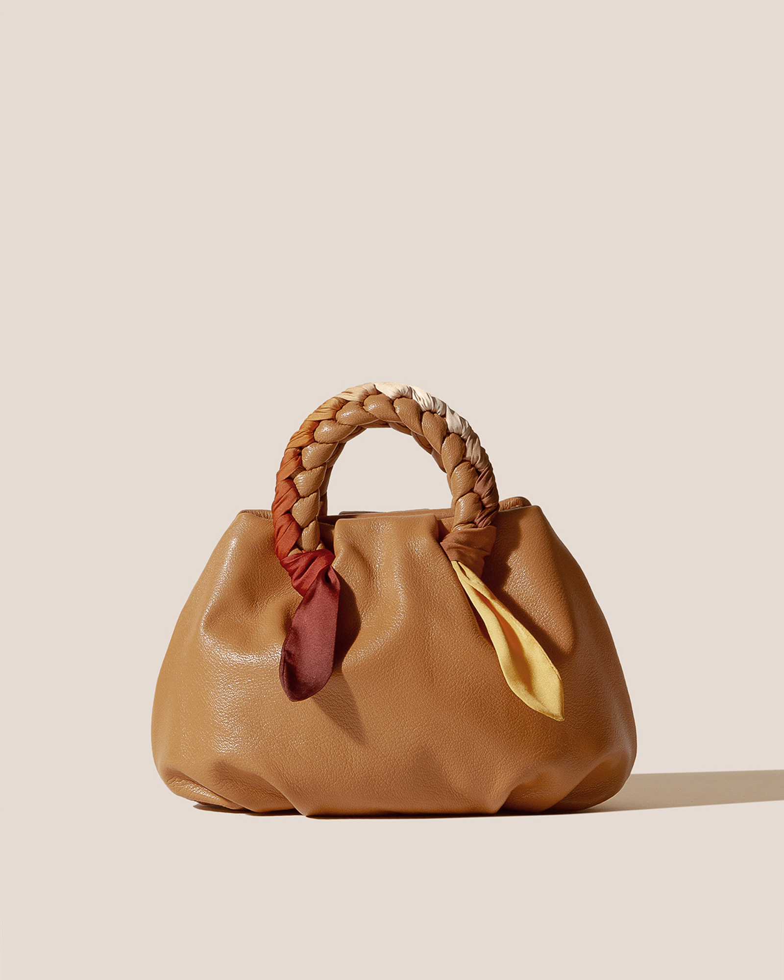 Hereu For sale BOMBON M FOULARD - Medium Plaited-handle Leather Handbag - Women