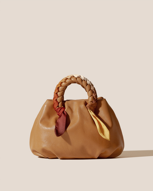 Hereu For sale BOMBON M FOULARD - Medium Plaited-handle Leather Handbag - Women