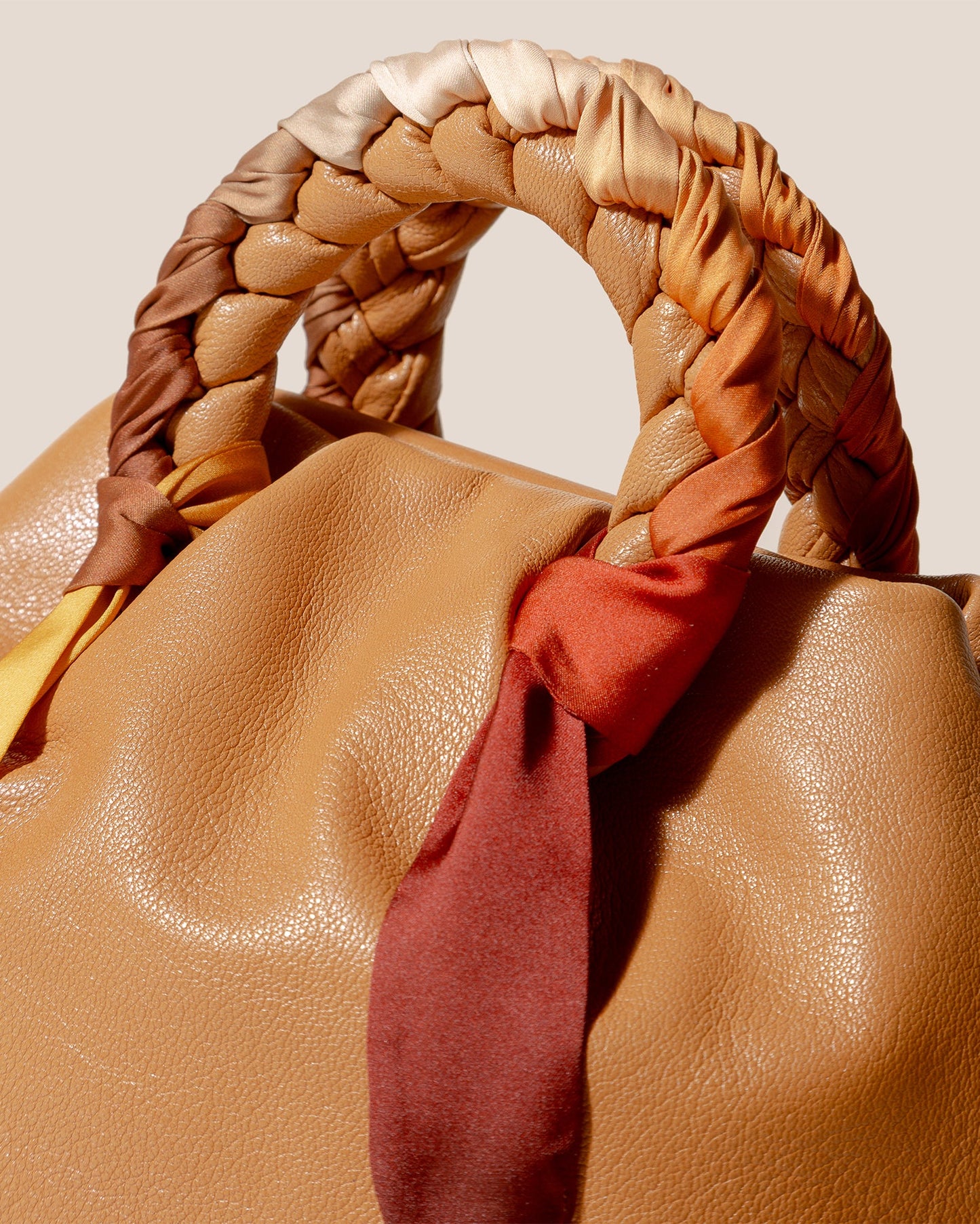 Hereu For sale BOMBON M FOULARD - Medium Plaited-handle Leather Handbag - Women