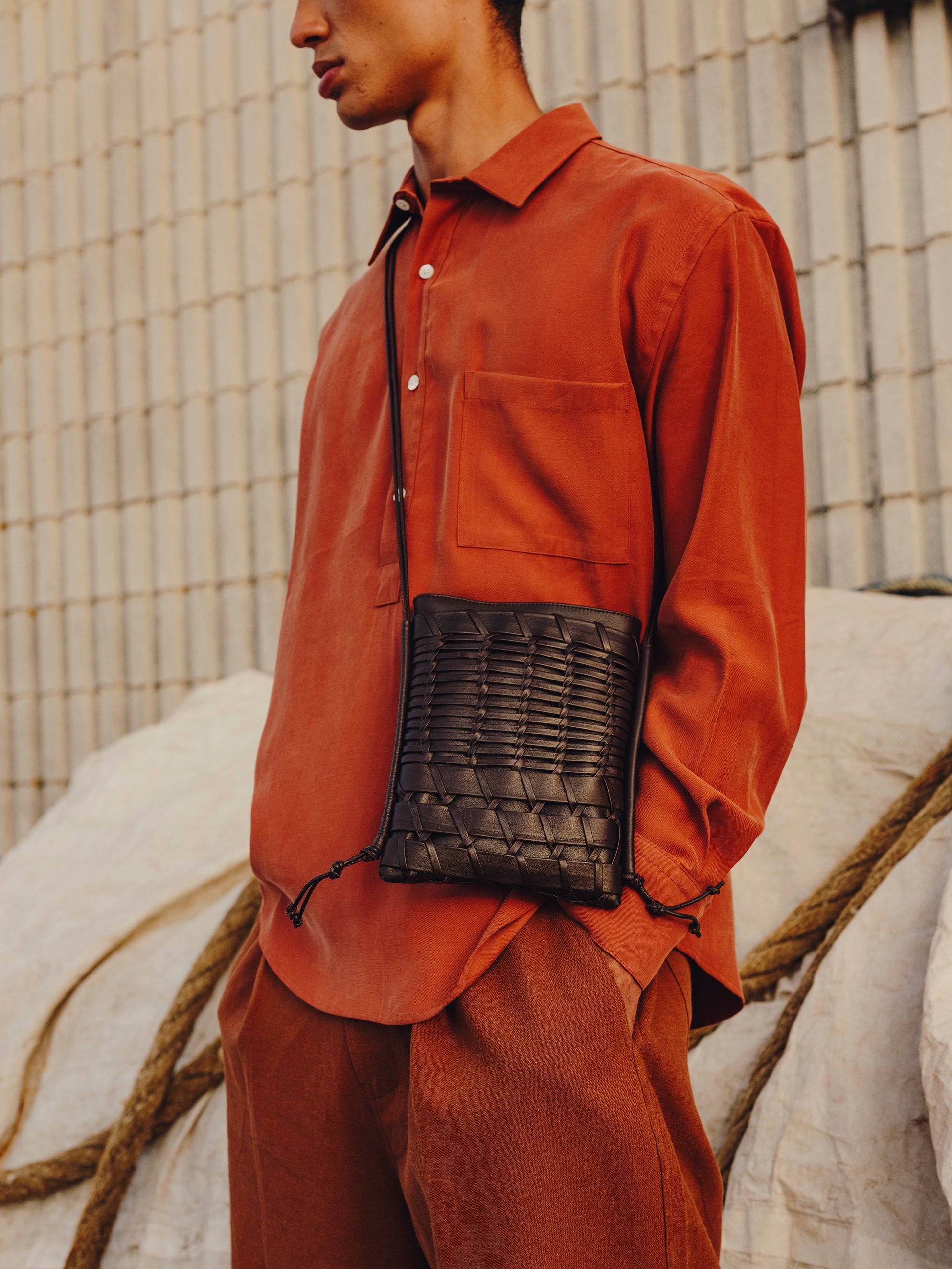 Hereu TRENA - Flat Square Crossbody Bag - Women|Men