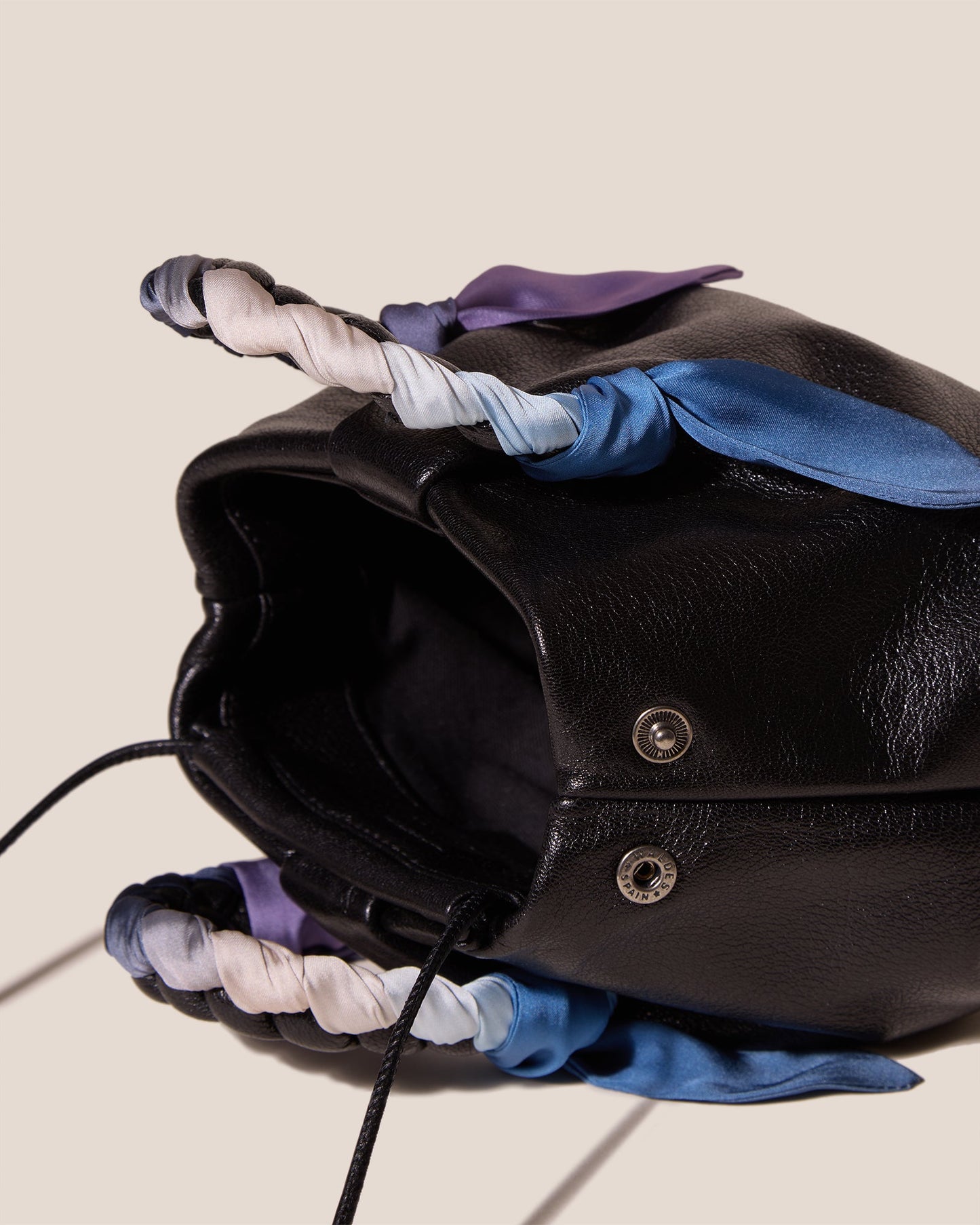 Hereu For sale BOMBON FOULARD - Plaited-handle Leather Handbag - Women