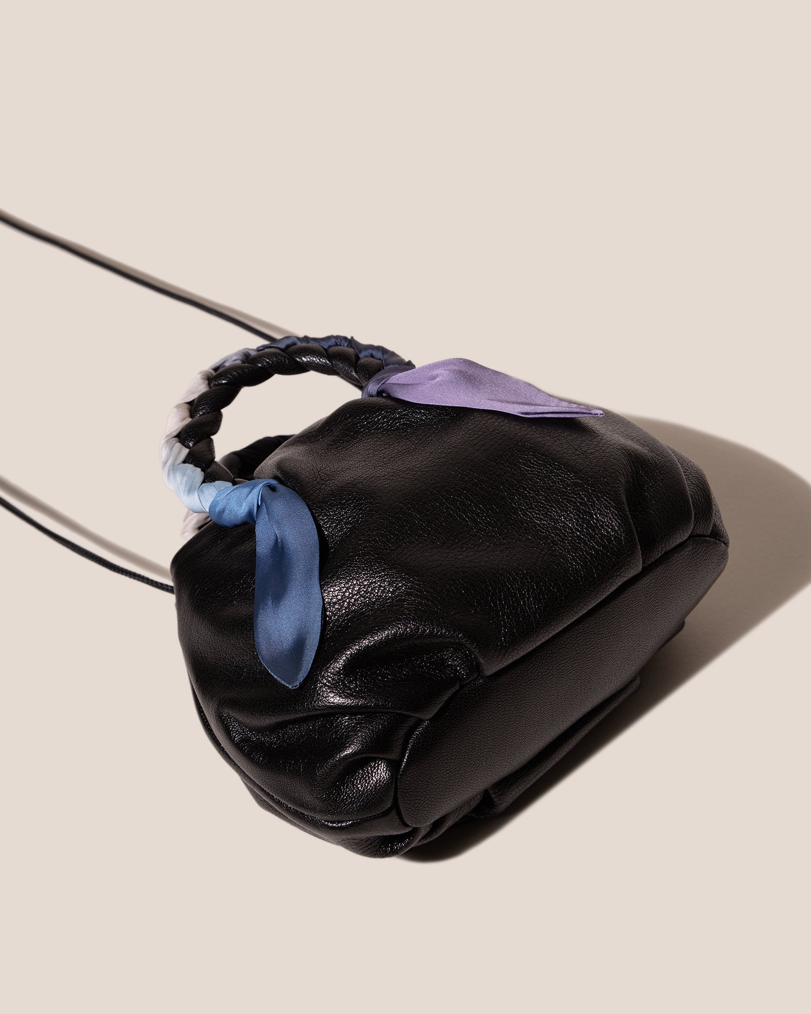 Hereu For sale BOMBON FOULARD - Plaited-handle Leather Handbag - Women