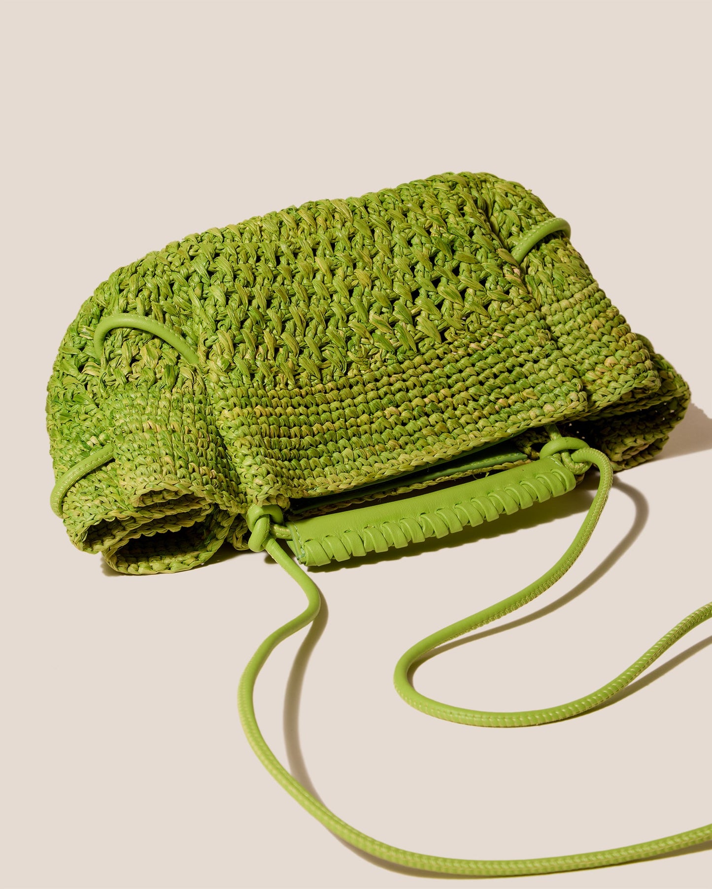 Hereu New ARTA MINI CROCHET RAFFIA - Pleated Crossbody Bag - Women