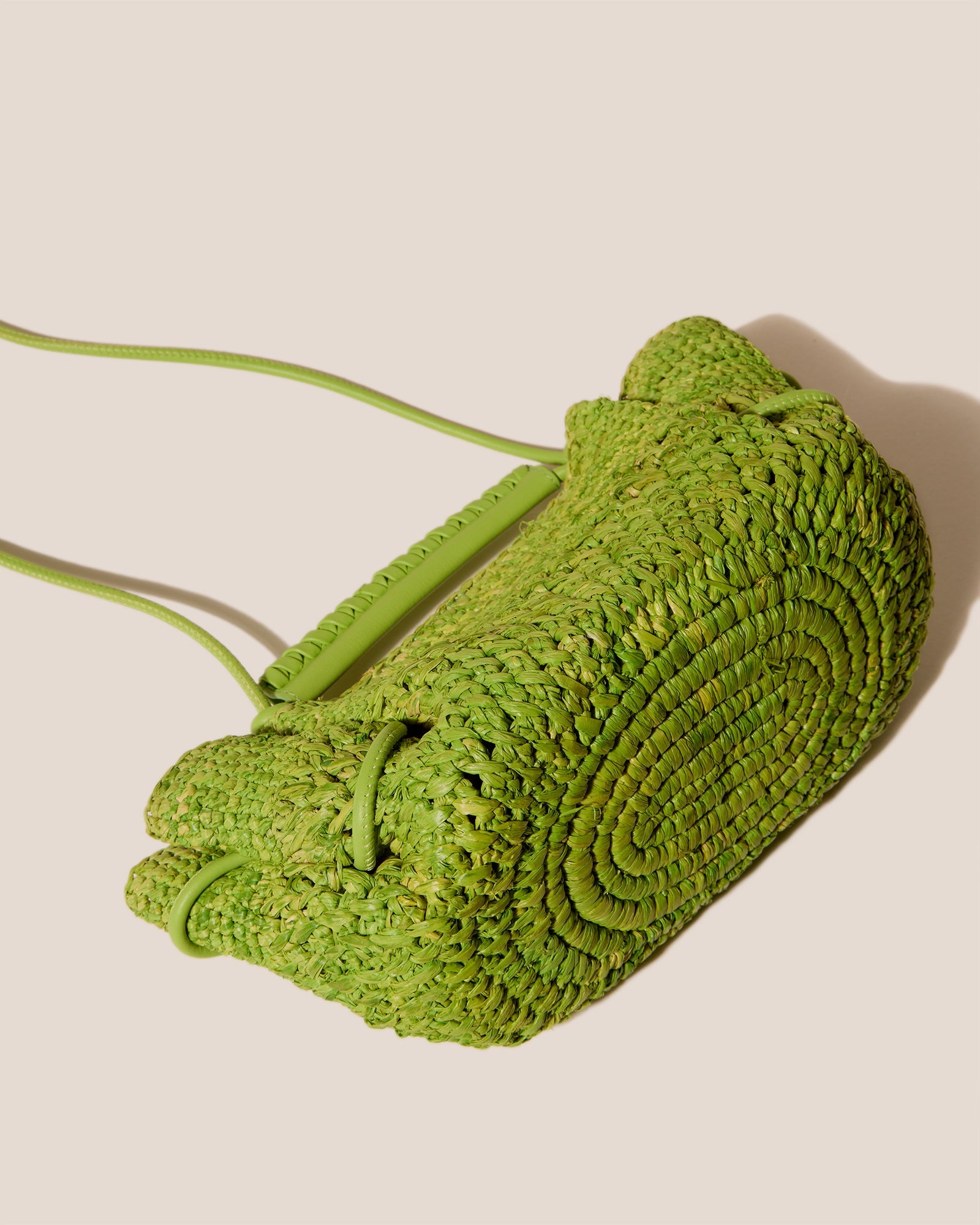 Hereu New ARTA MINI CROCHET RAFFIA - Pleated Crossbody Bag - Women