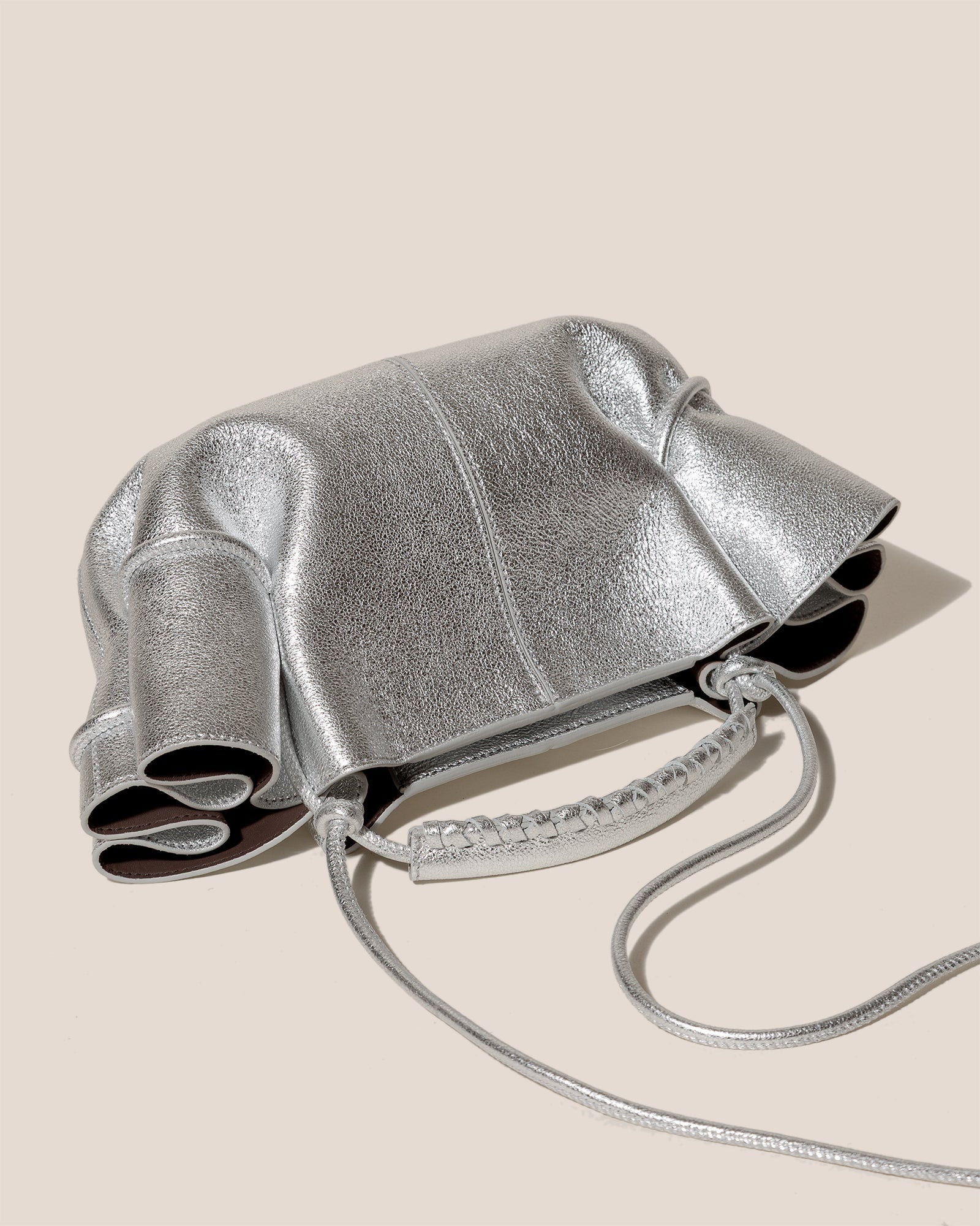 Hereu US ARTA MINI METALLIC - Pleated Crossbody Bag - Women