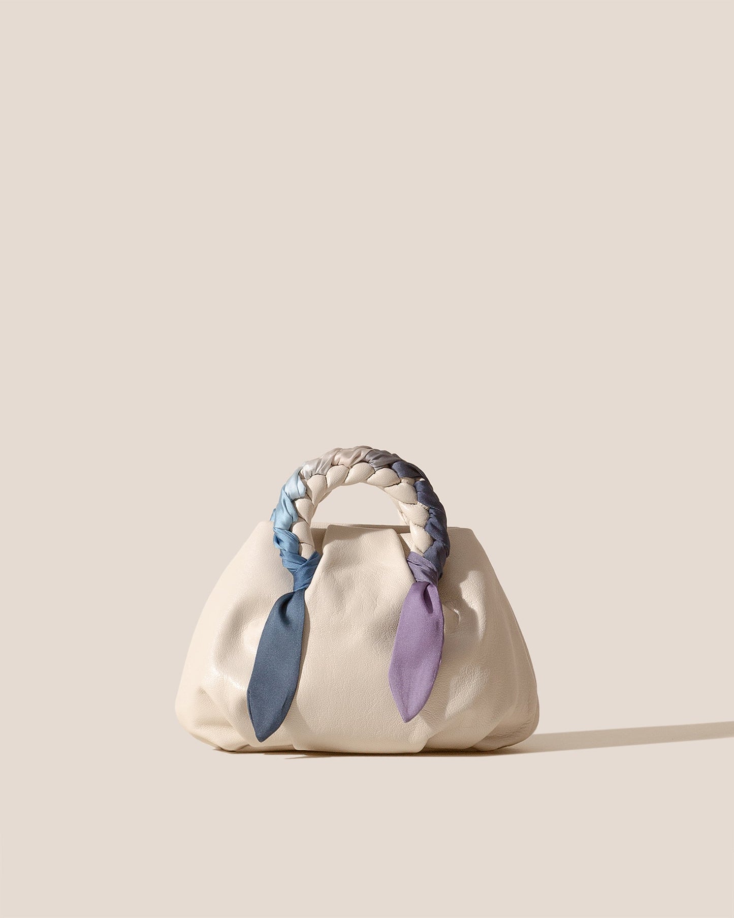 Hereu Hot Sale BOMBON FOULARD - Plaited-handle Leather Handbag - Women