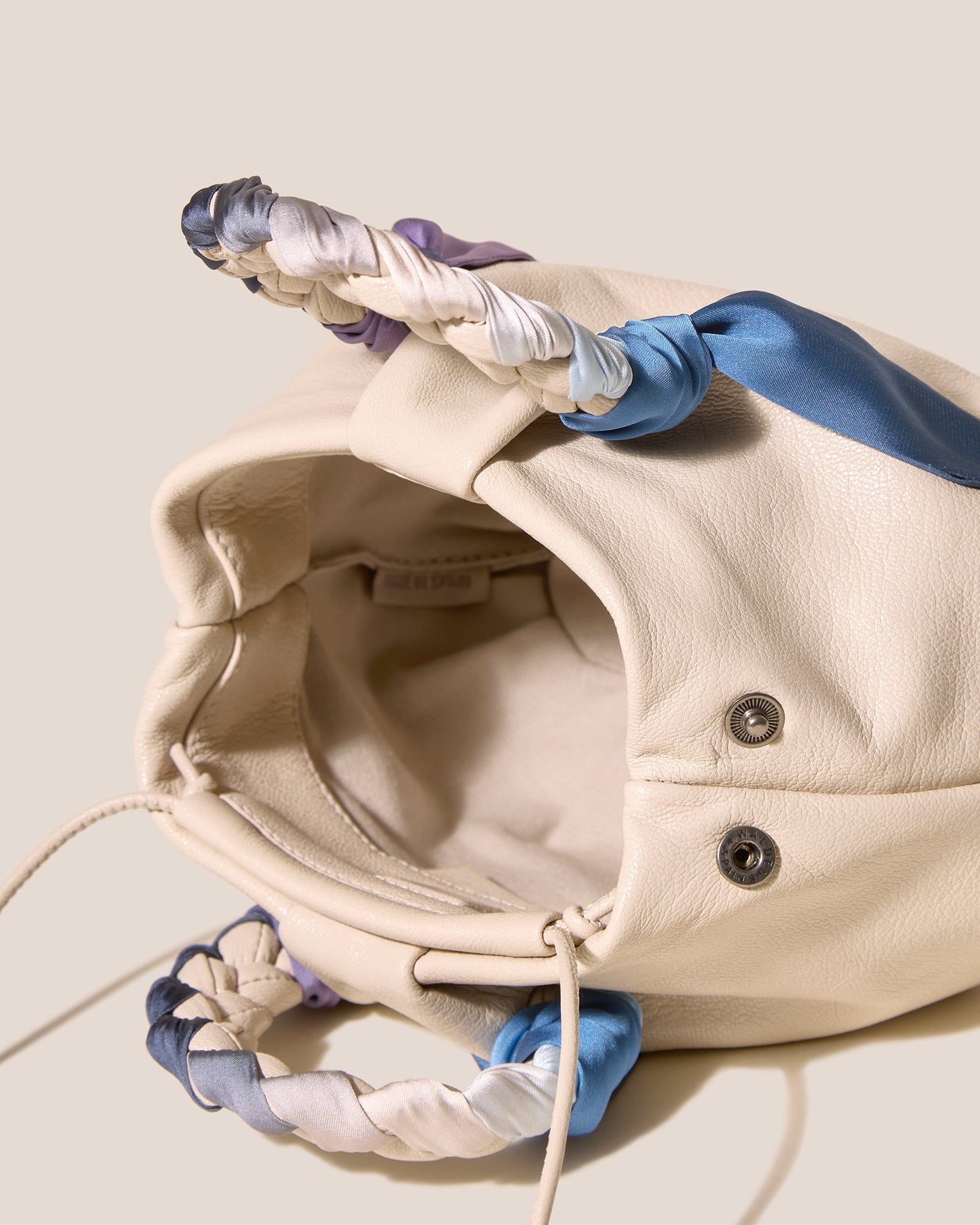 Hereu Hot Sale BOMBON FOULARD - Plaited-handle Leather Handbag - Women
